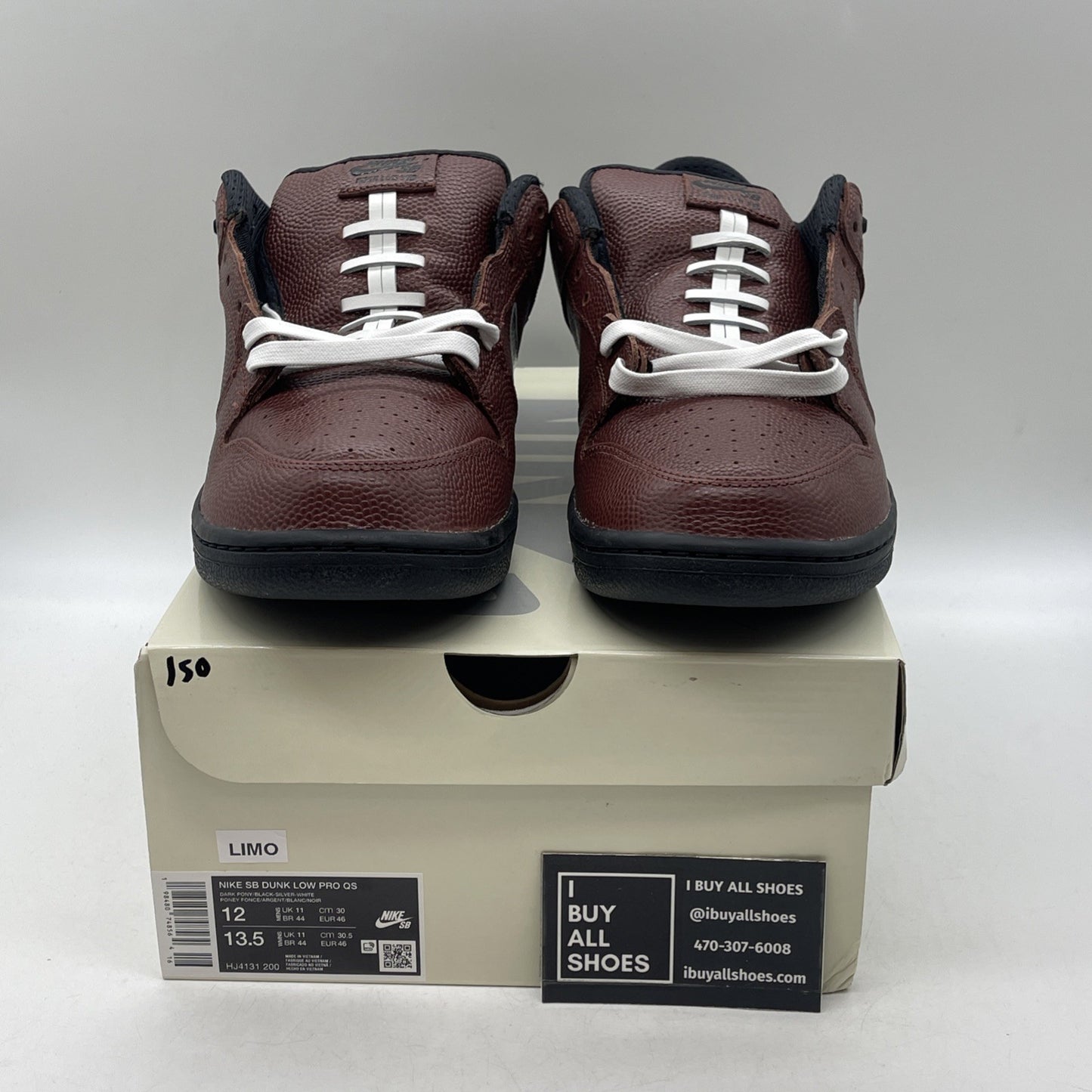 Size 12 - Limosine Skateboards x Nike Dunk SB Low Football (HJ4131-200)