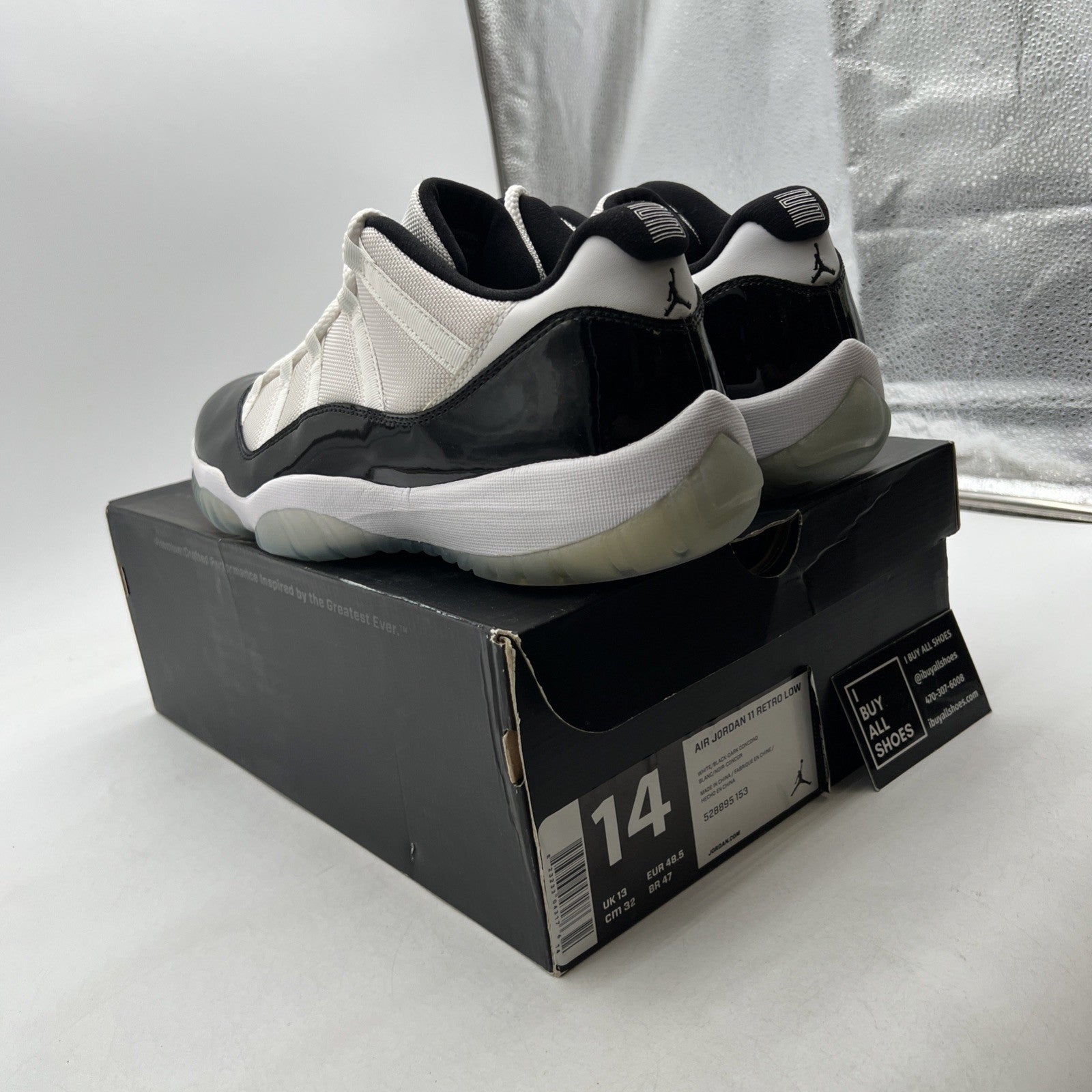 Size 14 - Air Jordan 11 Retro Low Concord (528895-153)