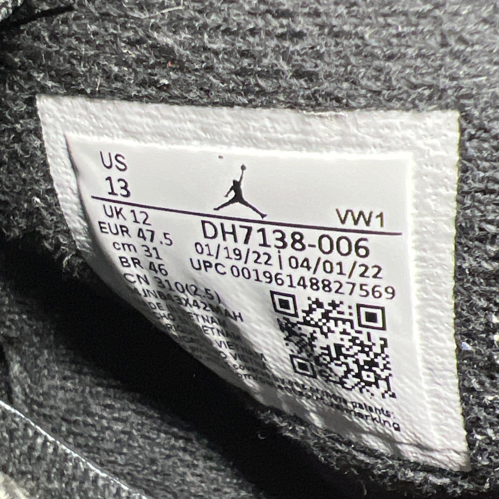 Size 13 - Air Jordan 4 Retro SE Mid Black Canvas (DH7138-006)