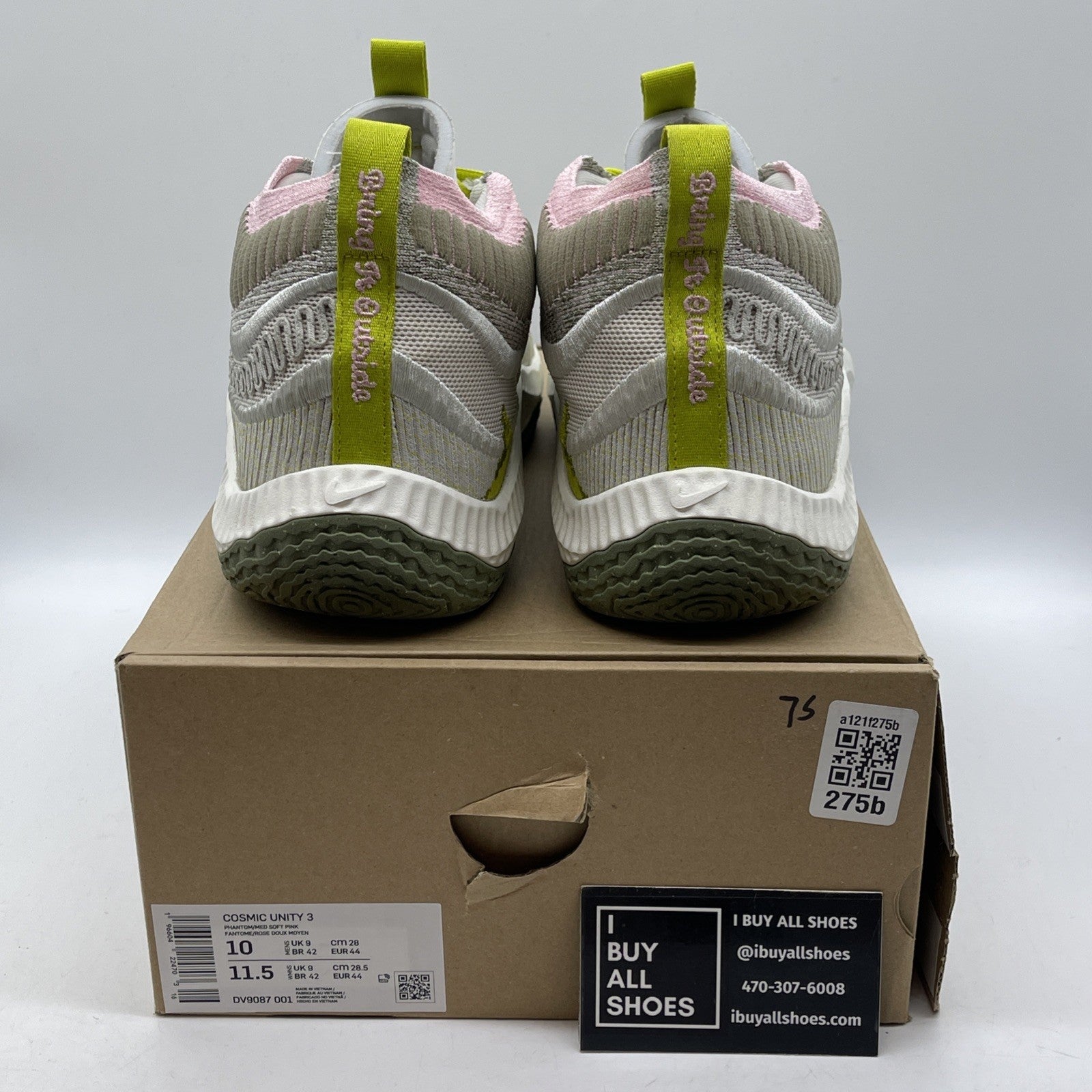 Size 10 - Nike Cosmic Unity 3 Phantom Bright Cactus Grey Green (DV9087-001)