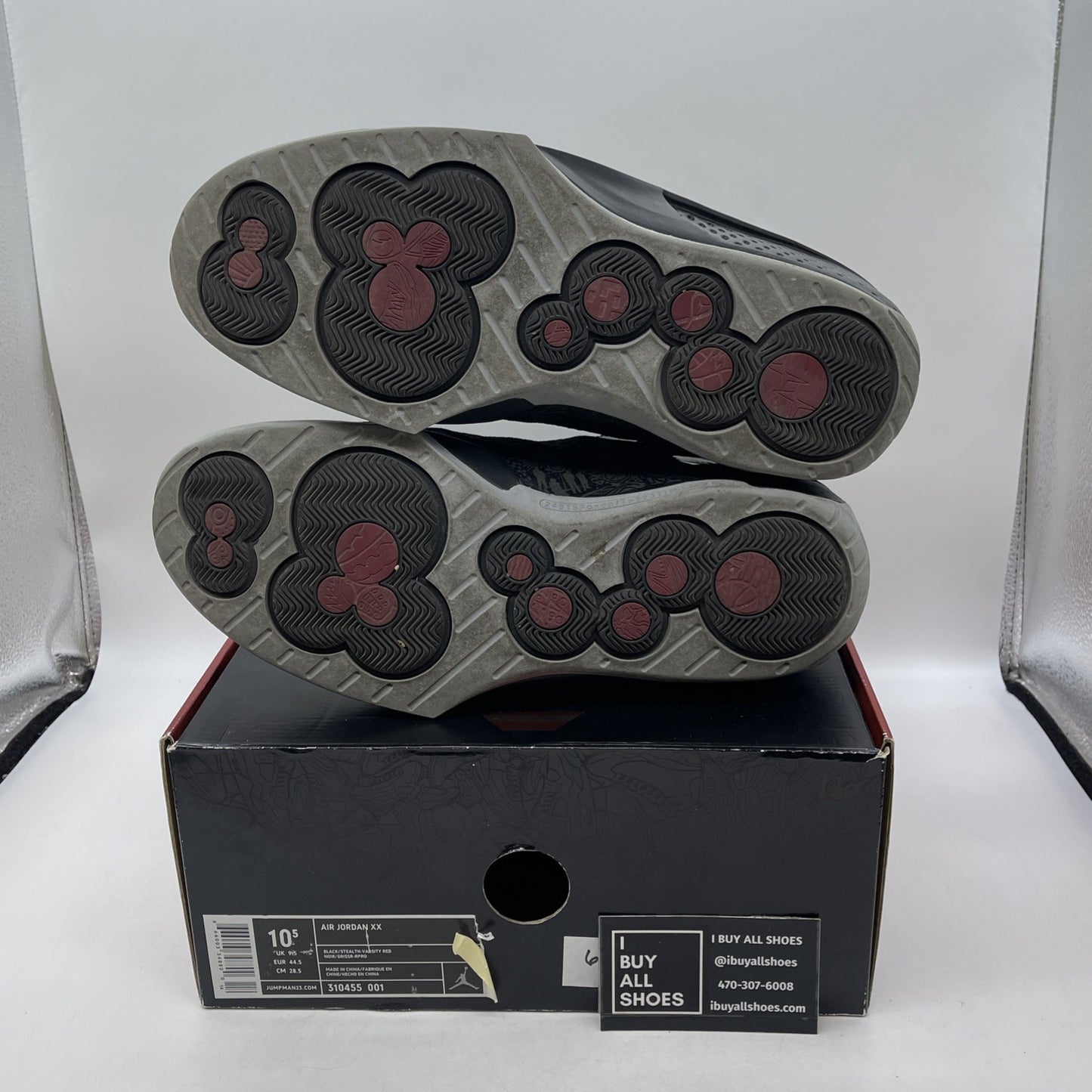 Size 10.5 - Air Jordan 20 OG 2005 Stealth (310455-001)