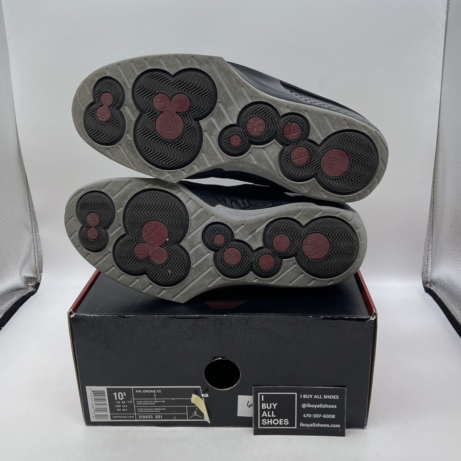 Size 10.5 - Air Jordan 20 OG 2005 Stealth (310455-001)