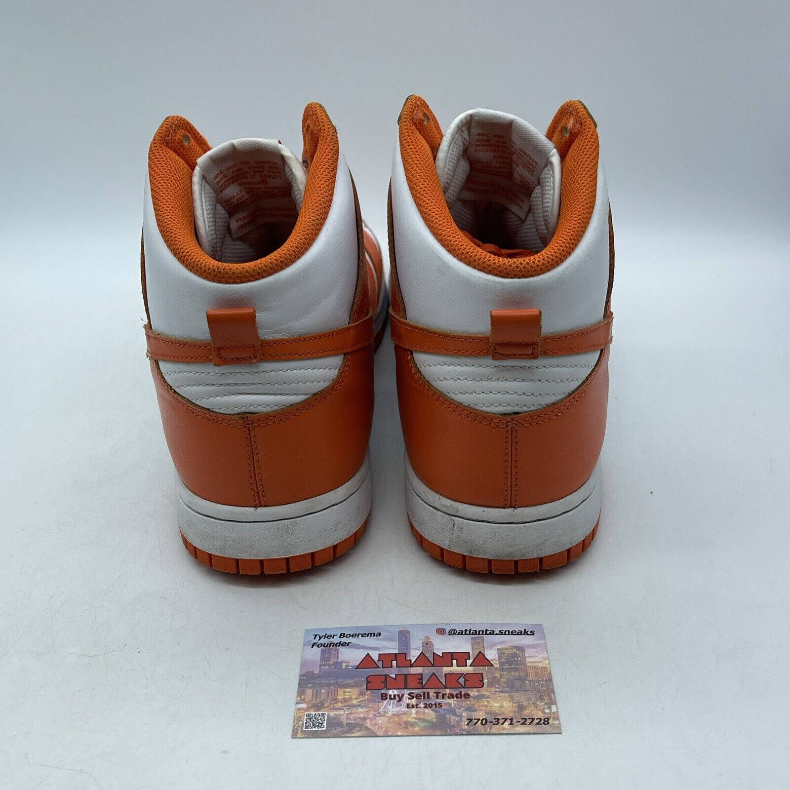 Size 11 - Nike Dunk SP 2021 High Syracuse Orange White Leather (DD1399-101)