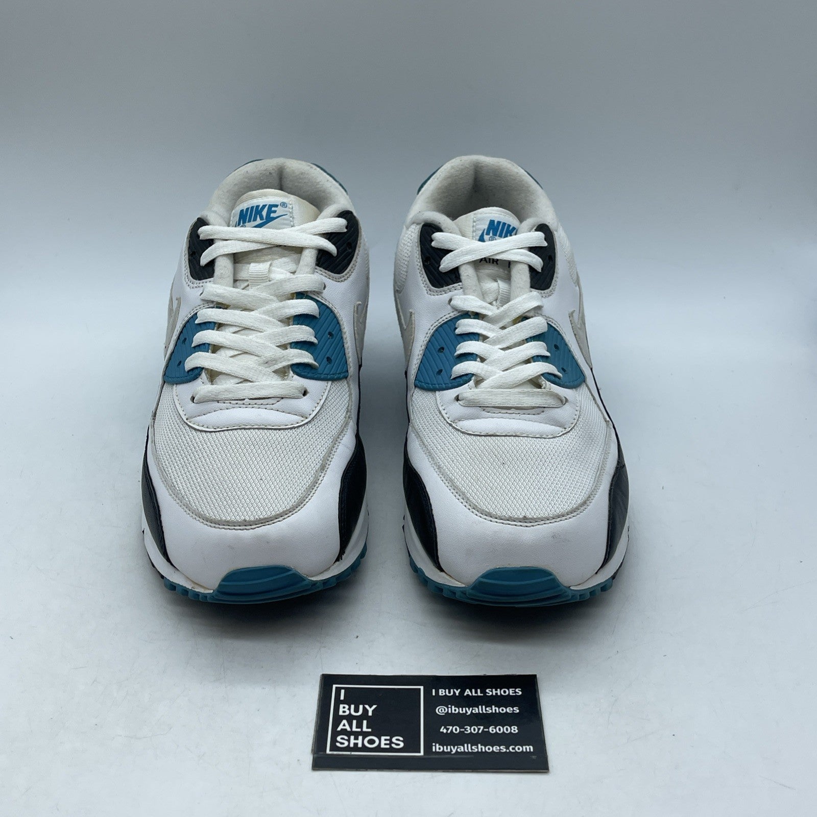 Size 13 - Nike Air Max 90 White Black Zen Grey (325018-108)
