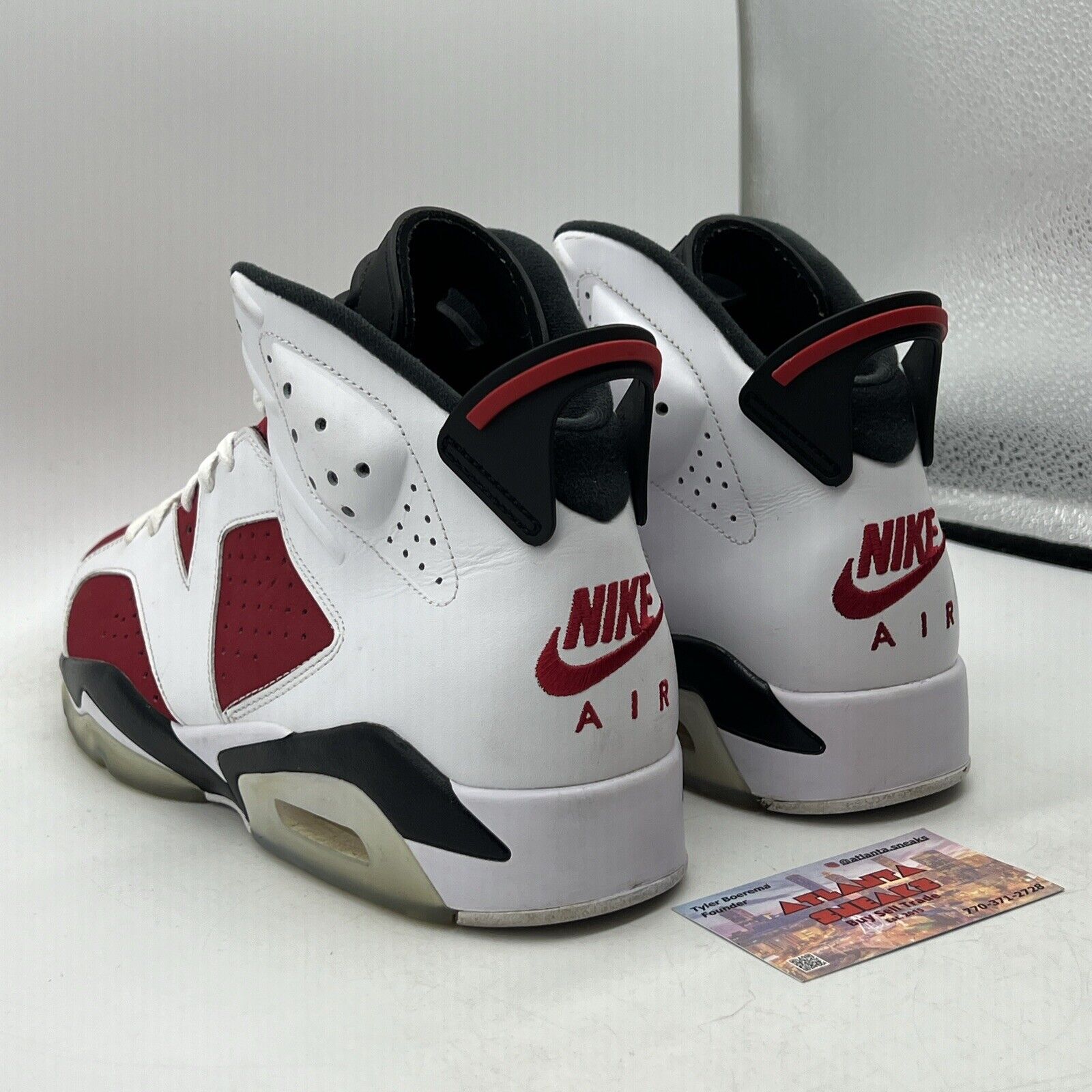 Size 12 - Jordan 6 Retro OG Mid Carmine White Black Red Leather (CT8529-106)