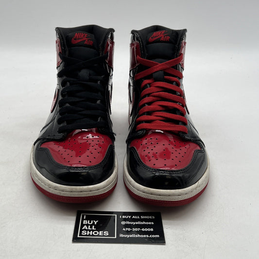 Size 9.5 - Air Jordan 1 Retro OG High Patent Bred (555088-063)