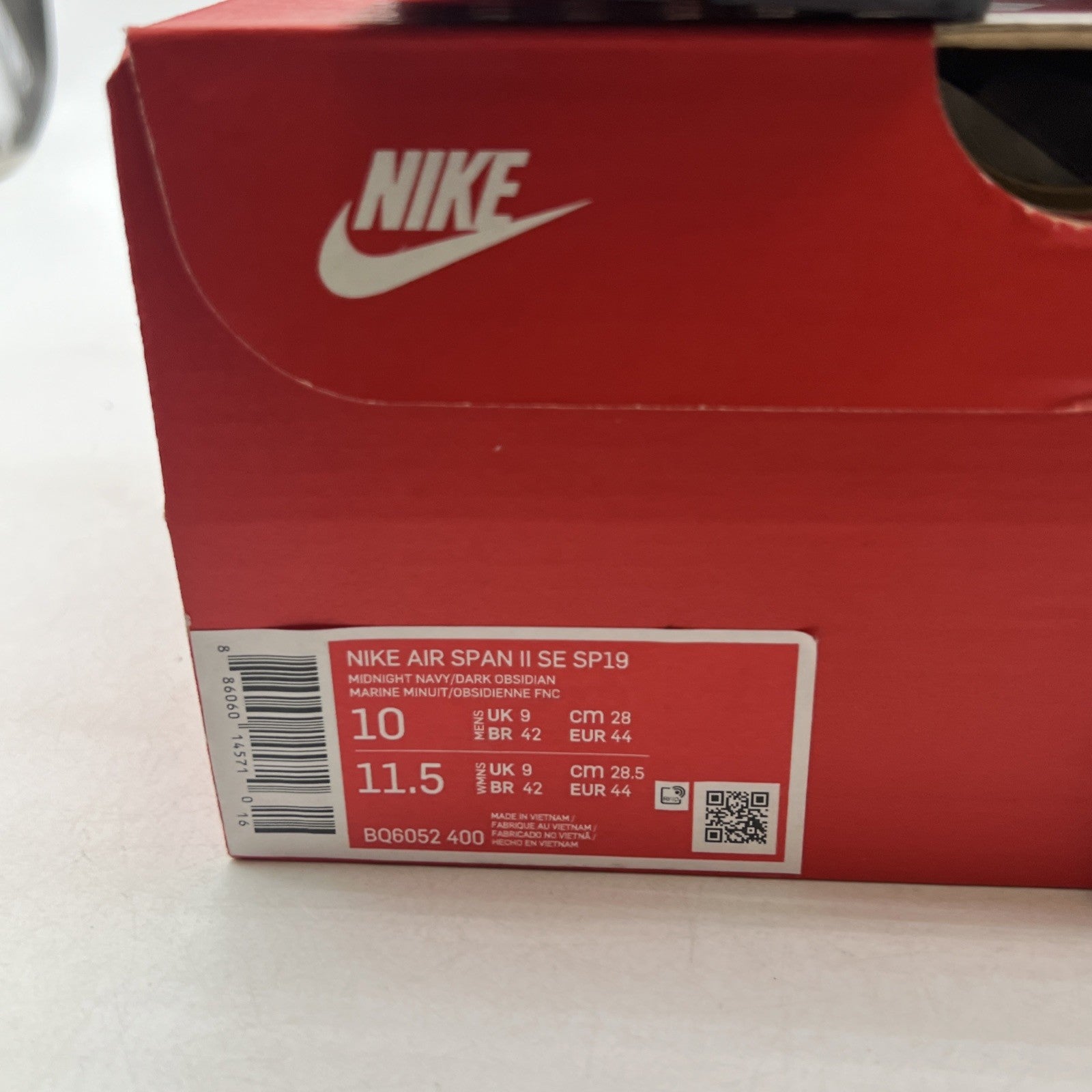 Size 10 - Nike Air Span 2 SE Midnight Navy (BQ6052-400)