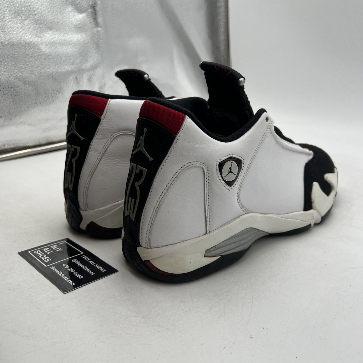 Size 10.5 - Air Jordan 14 Retro 2014 Black Toe (487471-102)
