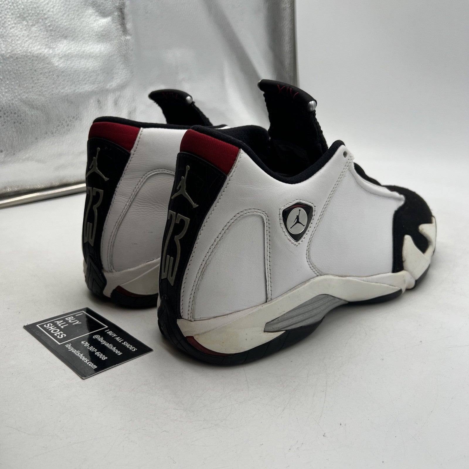 Size 10.5 - Air Jordan 14 Retro 2014 Black Toe (487471-102)