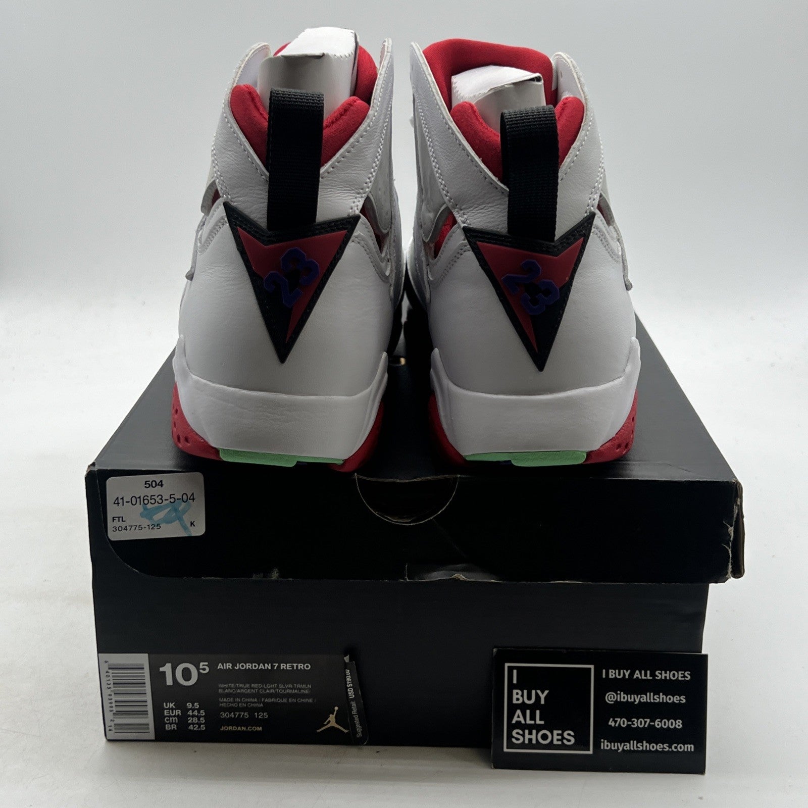 Size 10.5 - Air Jordan 7 Retro 2015 Hare (304775-125)