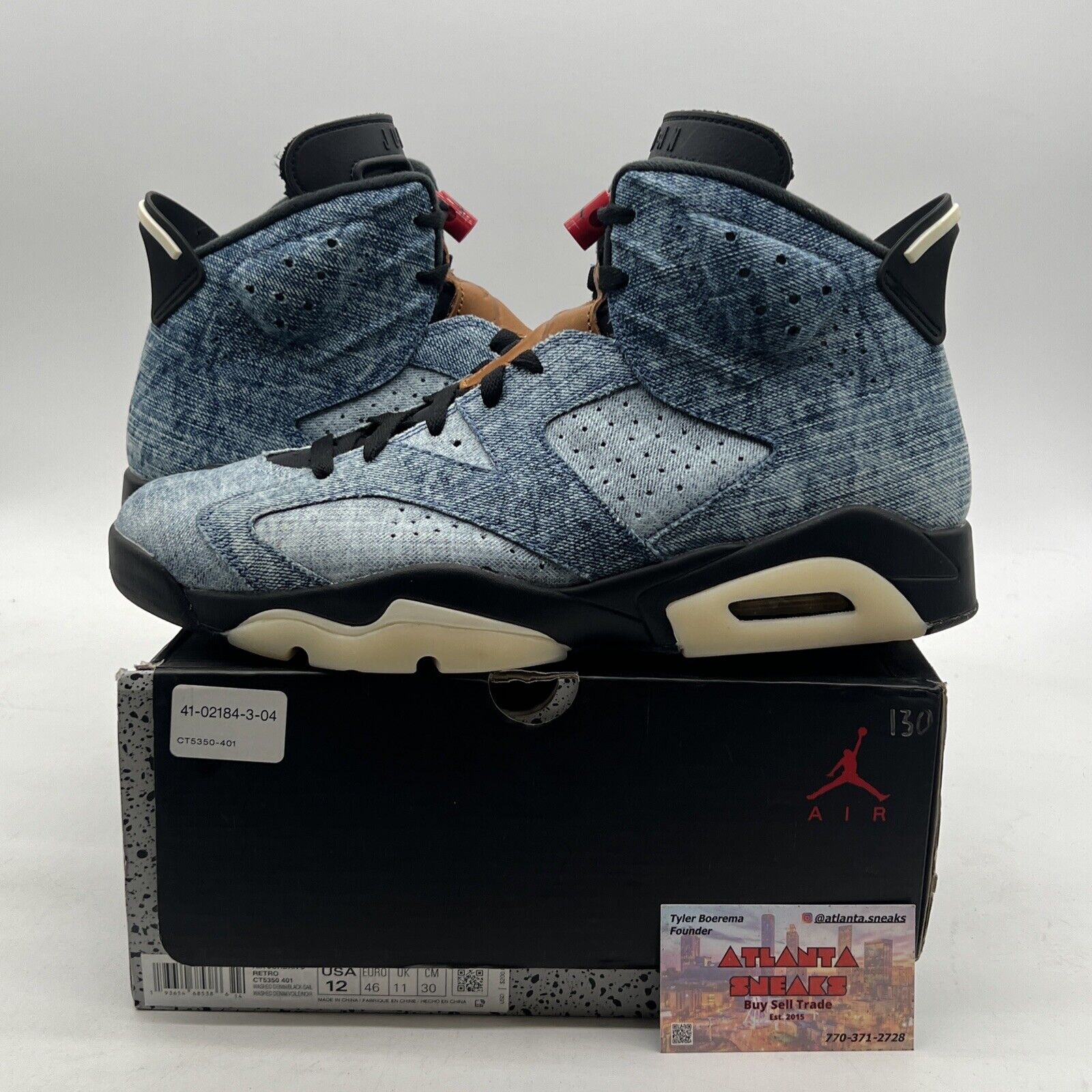 Size 12 - Air Jordan 6 Retro Washed Denim (CT5350-401)