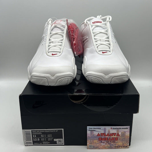 Nike x Supreme Air Zoom Courtposite SP White FB8934-100 Sneakers Men's 11 OG ALL