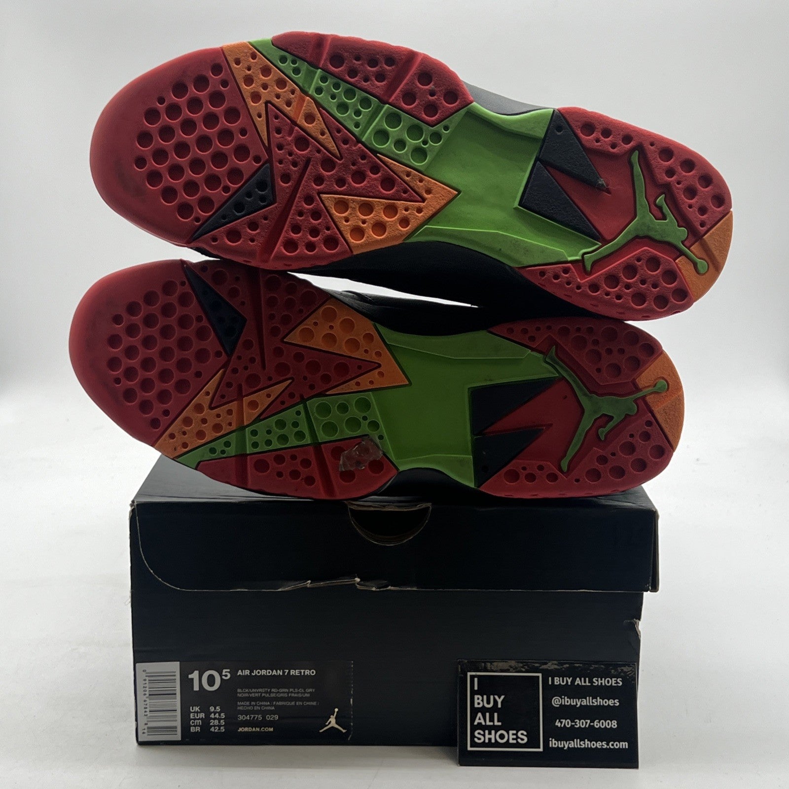 Size 10.5 - Air Jordan 7 Retro Marvin the Martian (304775-029)