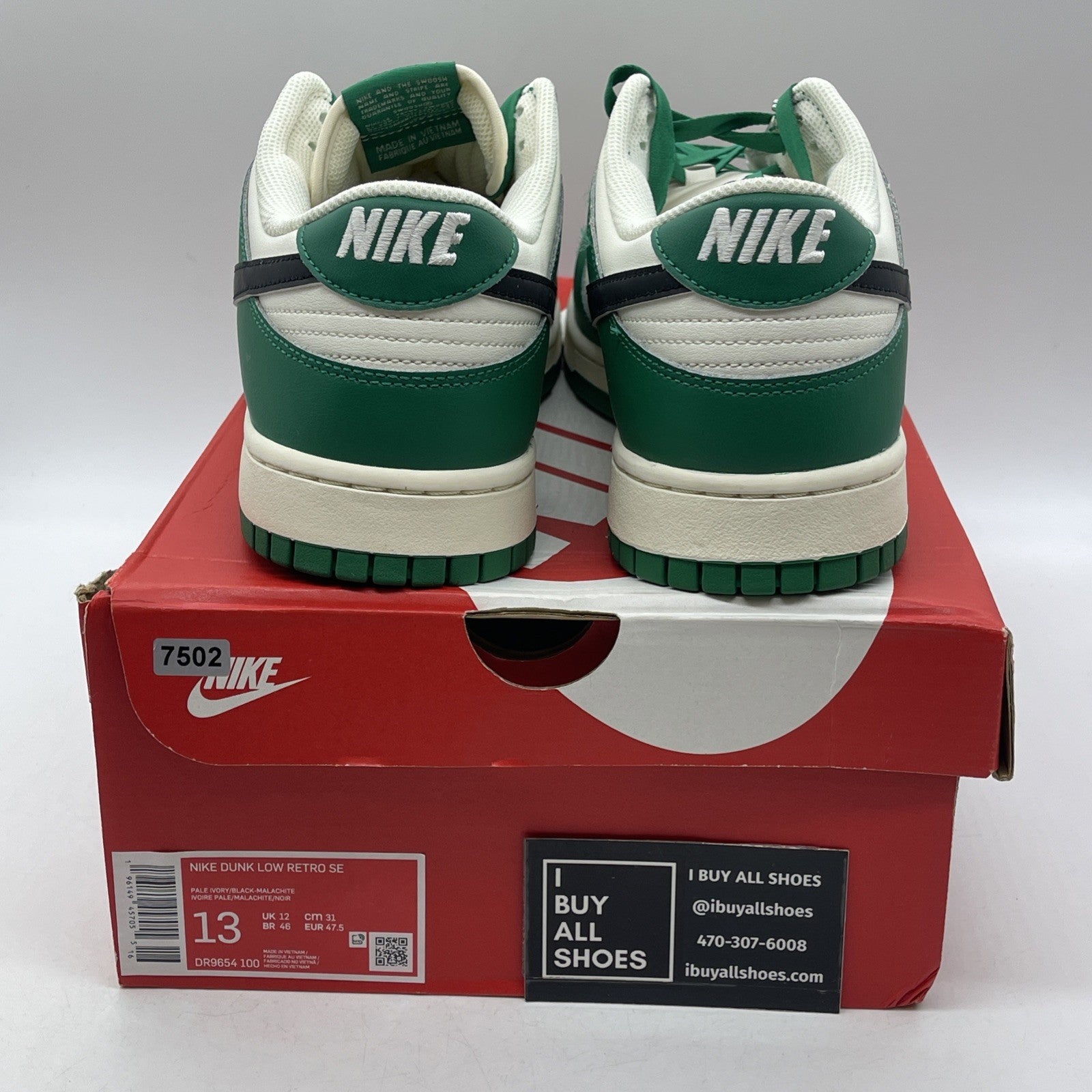 Size 13 - Nike Dunk Low SE Lottery Pack - Malachite (DR9654-100)