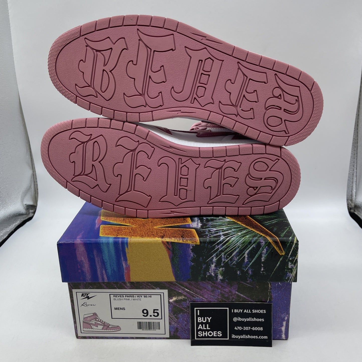 Size 9.5 - AIR KIY x REVES PARIS ‘85 HI “BLUSH PINK”