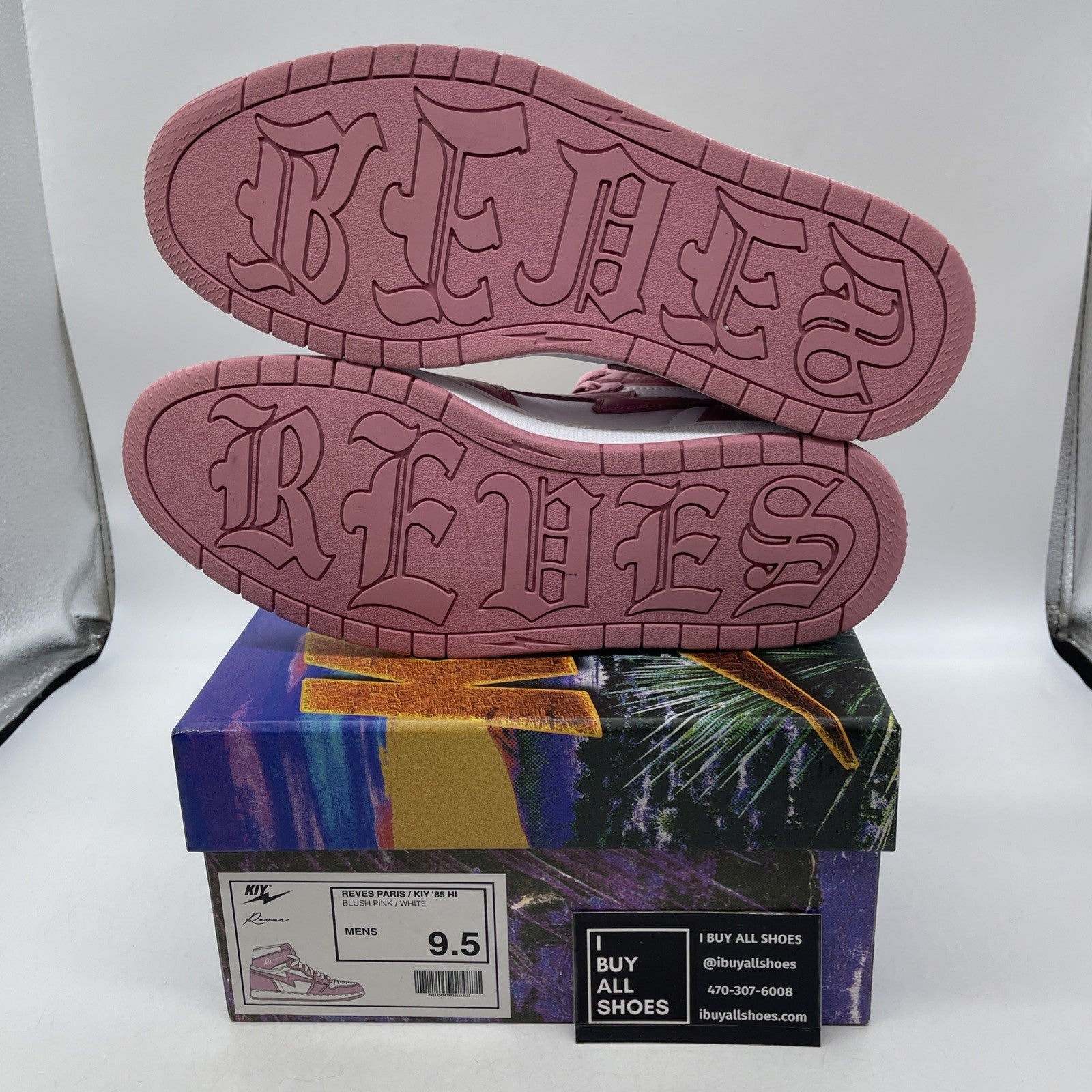 Size 9.5 - AIR KIY x REVES PARIS ‘85 HI “BLUSH PINK”