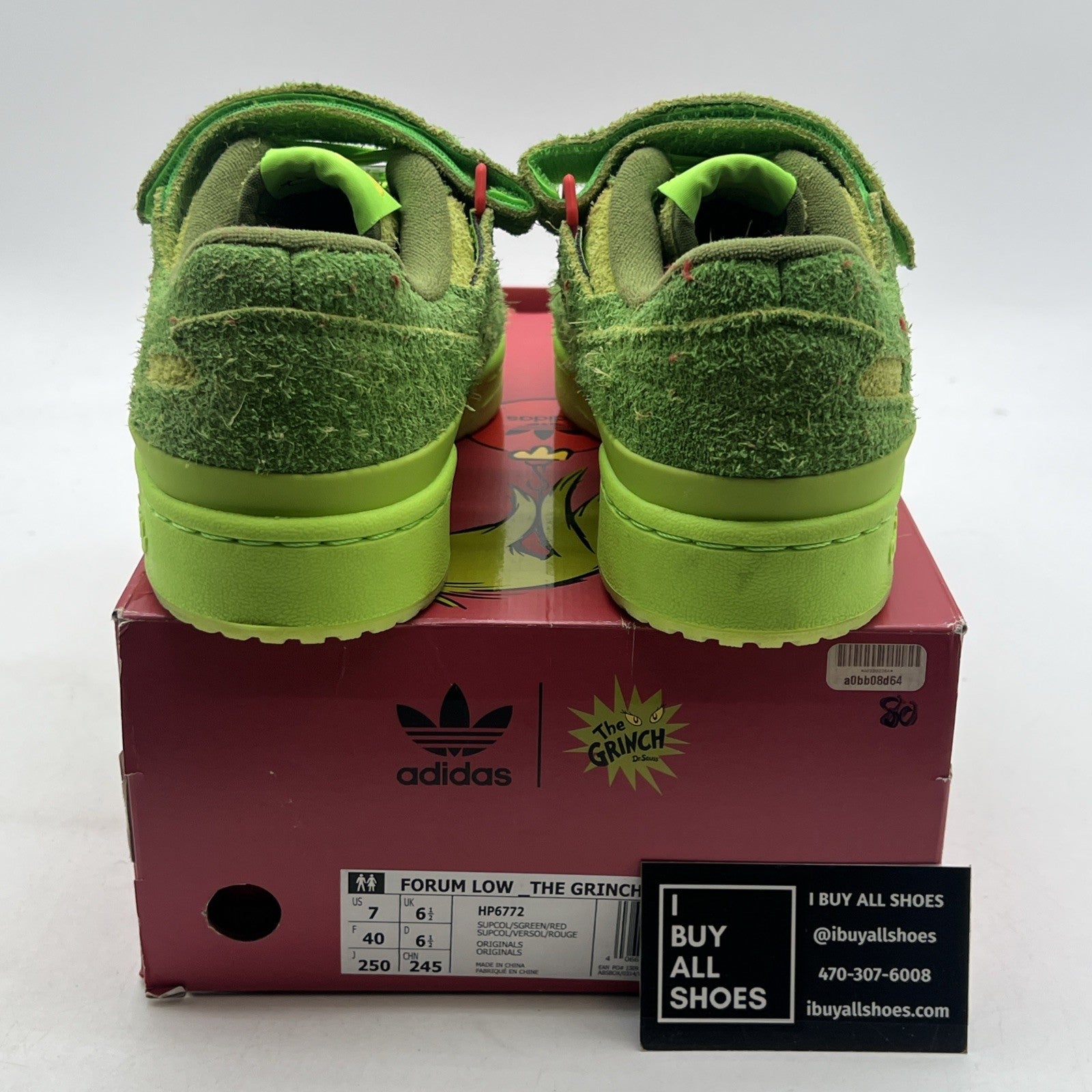 Size 7 - adidas Dr. Seuss x Forum Low The Grinch (HP6772)