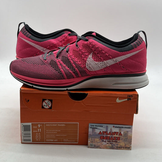 Size 9.5 - Nike Flyknit Trainer+ Pink Flash (532984-611)