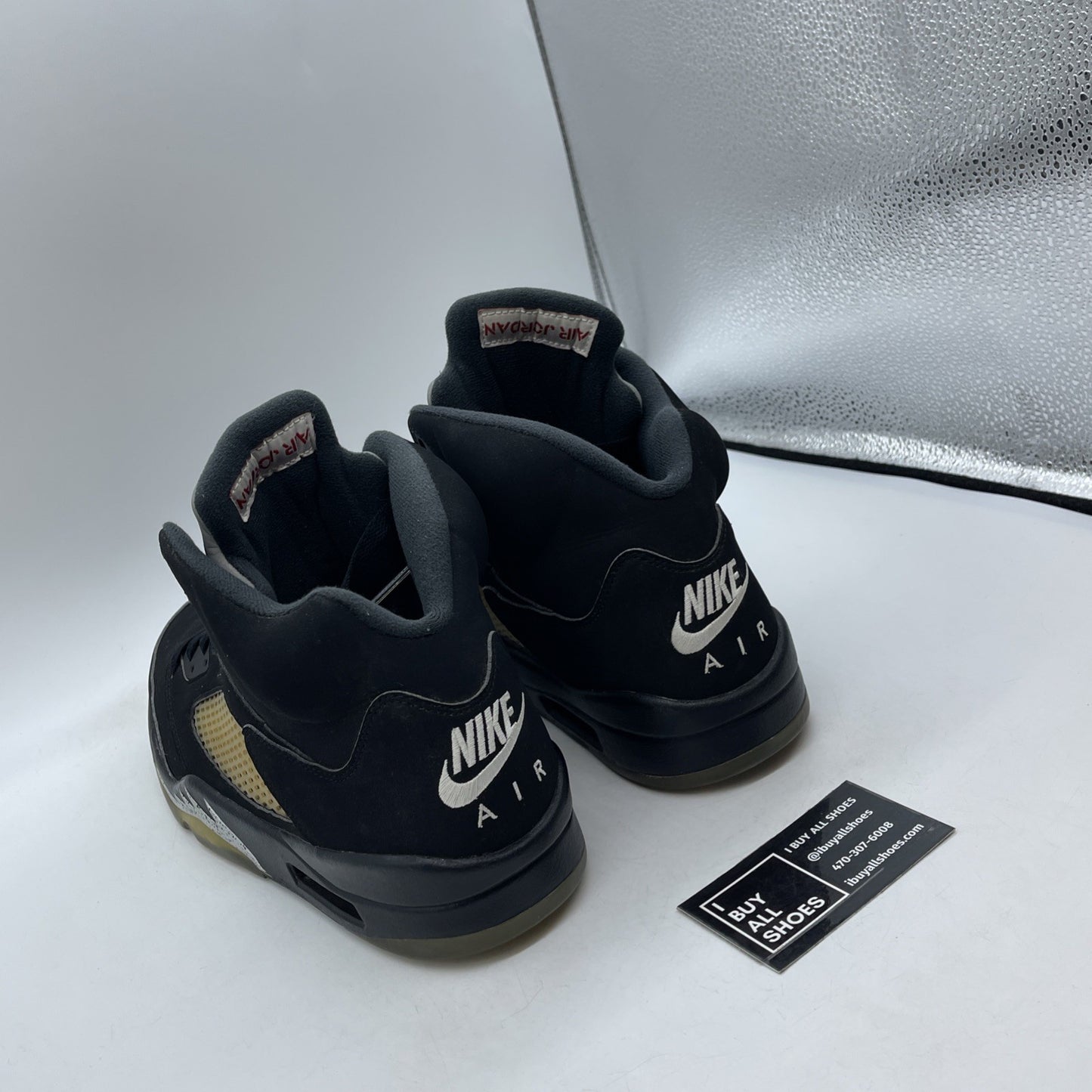 Size 12 - Jordan 5 OG Mid Metallic Silver Black (845035-003)