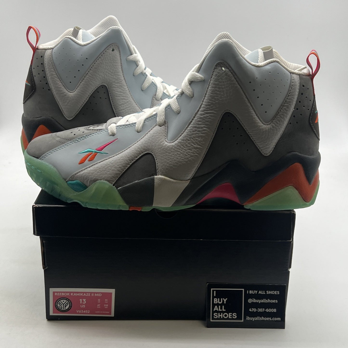 Size 13 -Reebok Sneakersnstuff x Packer Shoes x Kamikaze 2 Mid Token 38 (V63452)