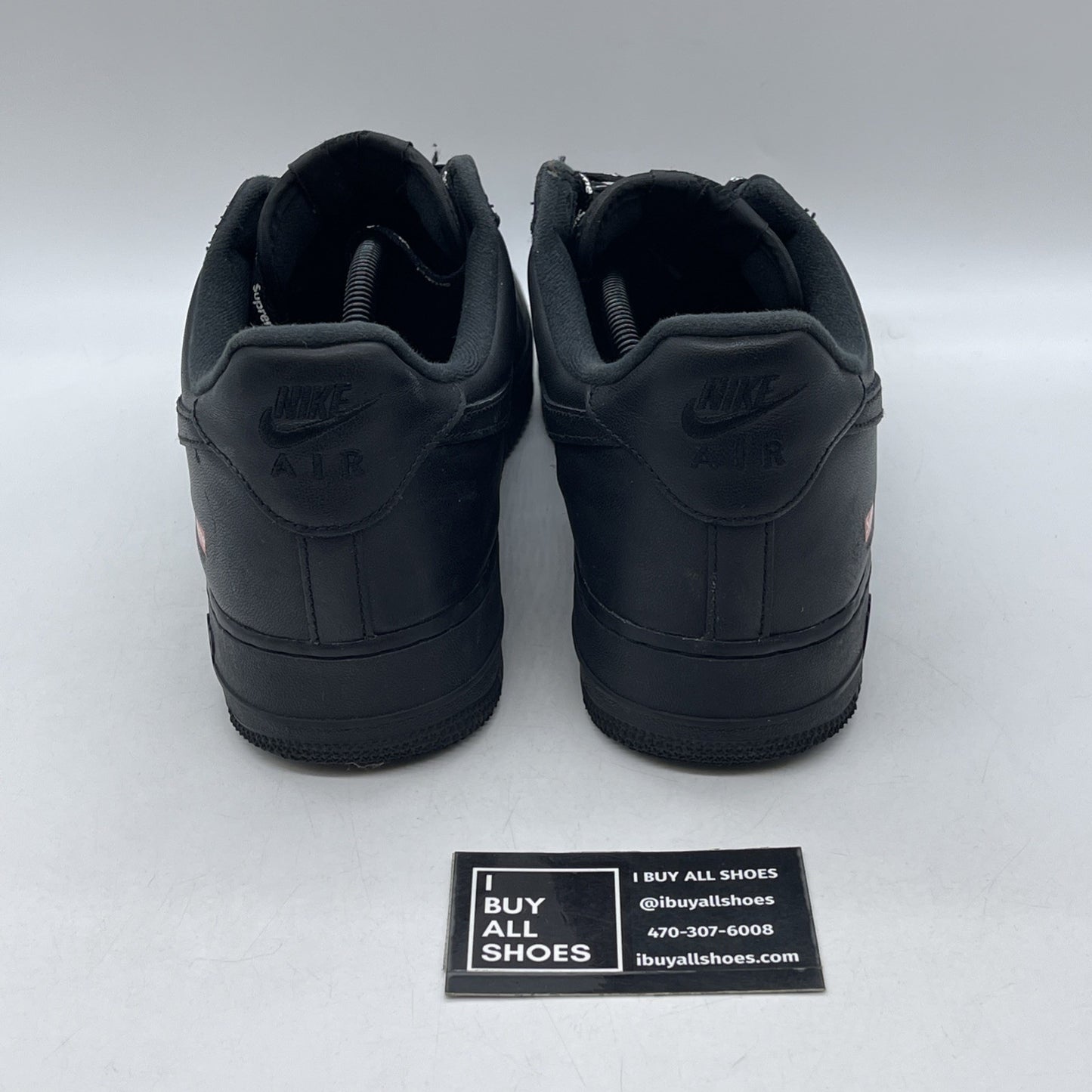 Size 12 - Nike Air Force 1 Low x Supreme Box Logo - Black (CU9225-001)