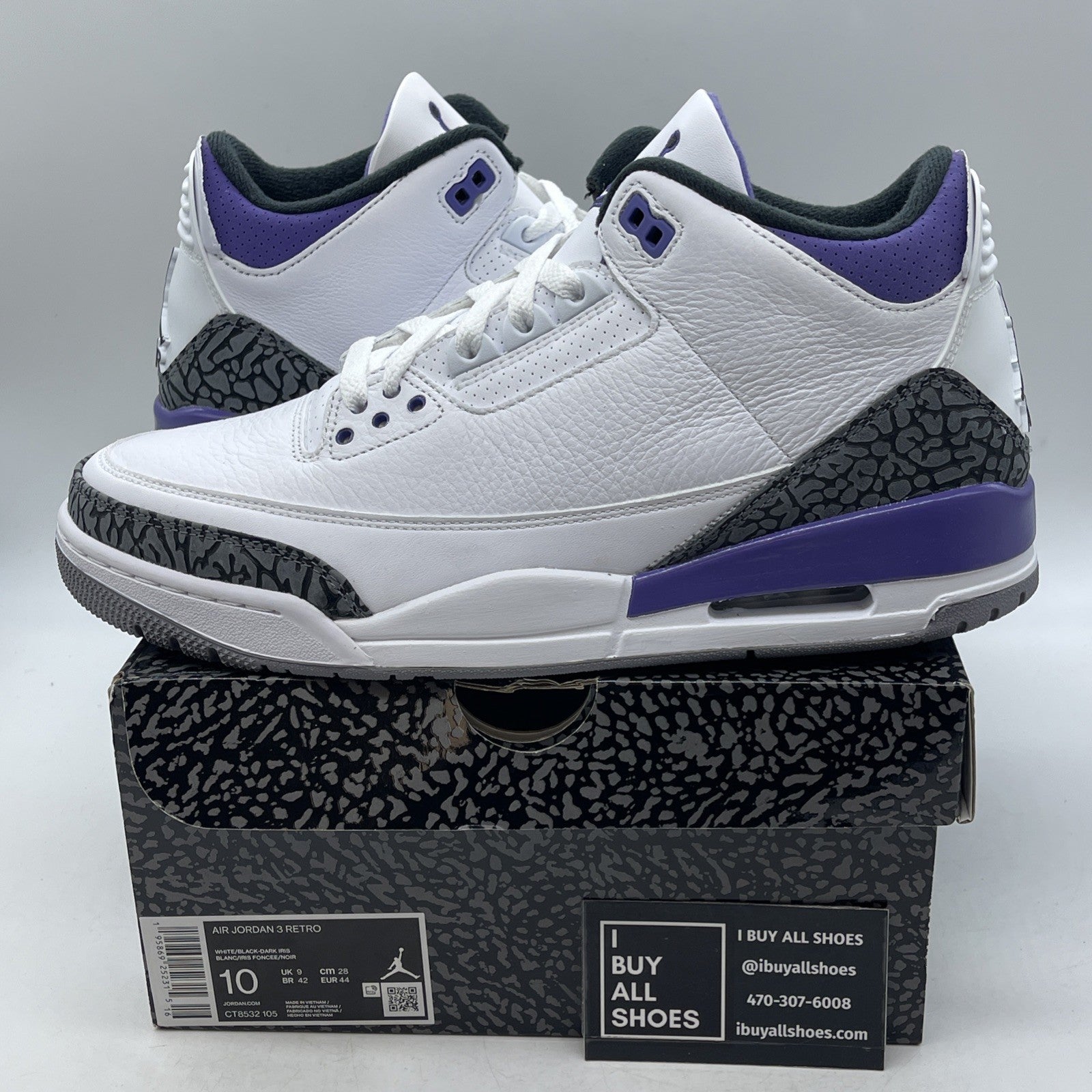 Size 10 - Air Jordan 3 Retro Mid Dark Iris (CT8532-105)