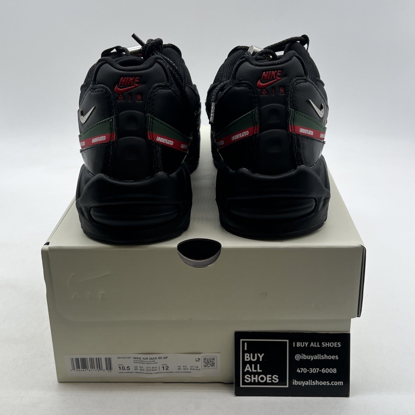 Size 10.5 — Nike Undefeated x Air Max 95 Black (IB4453-001)..