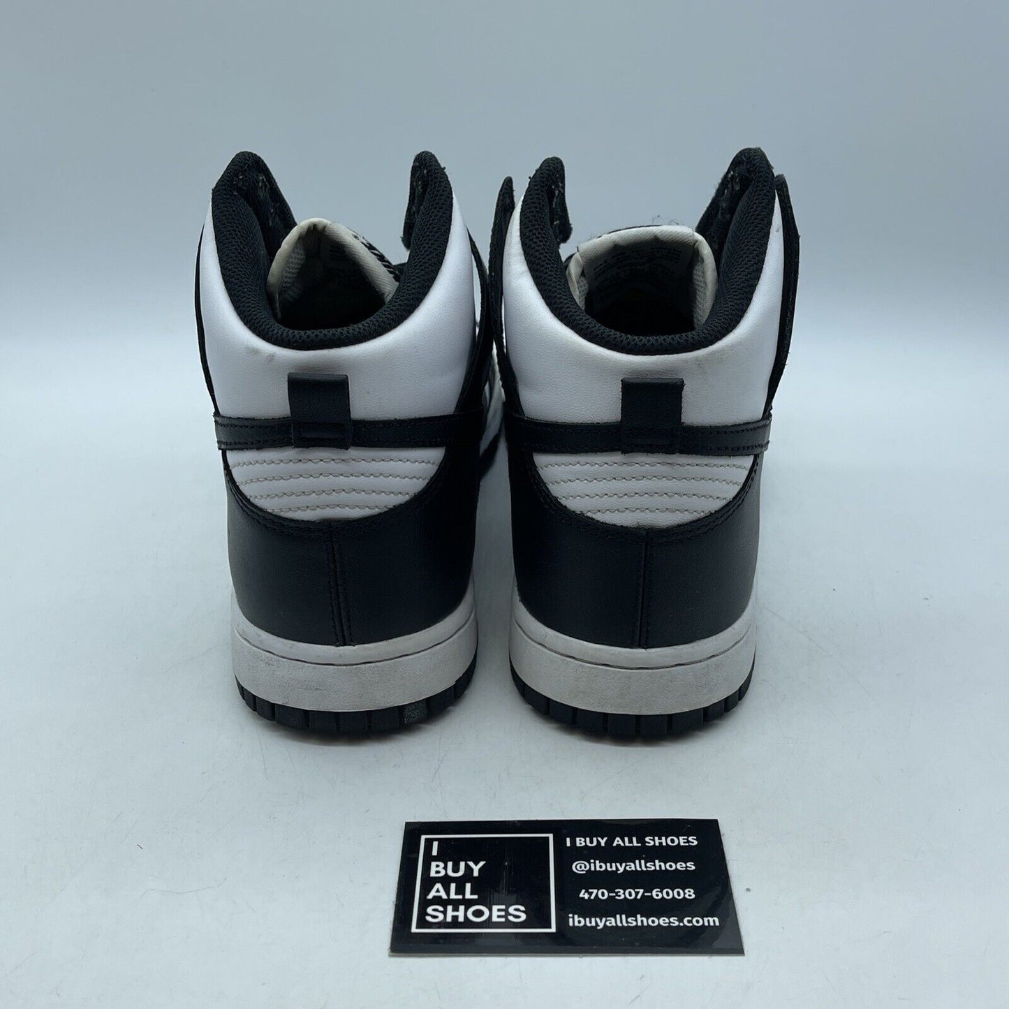 Size 10 - Nike Dunk High Black White Leather (DD1399-105)