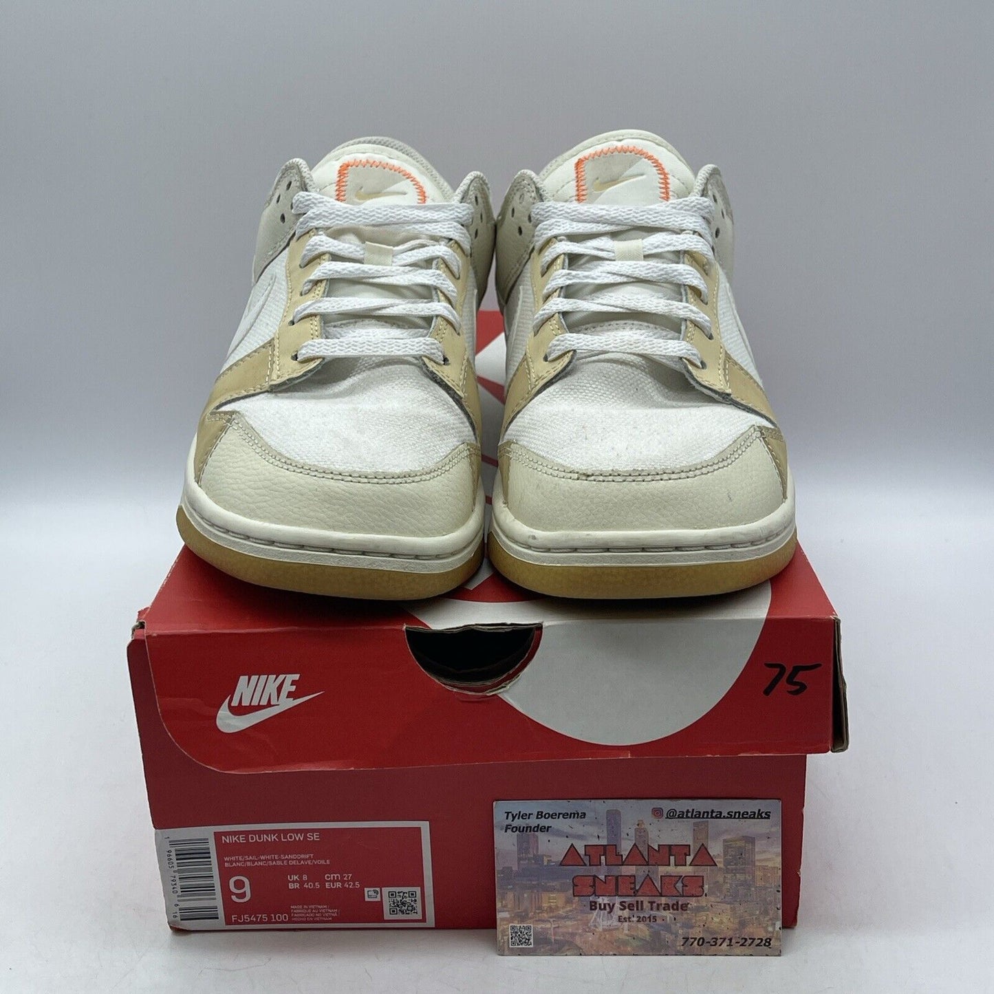 Size 9 - Nike Dunk SE Low If Lost Return To Brown White Suede (FJ5475-100)