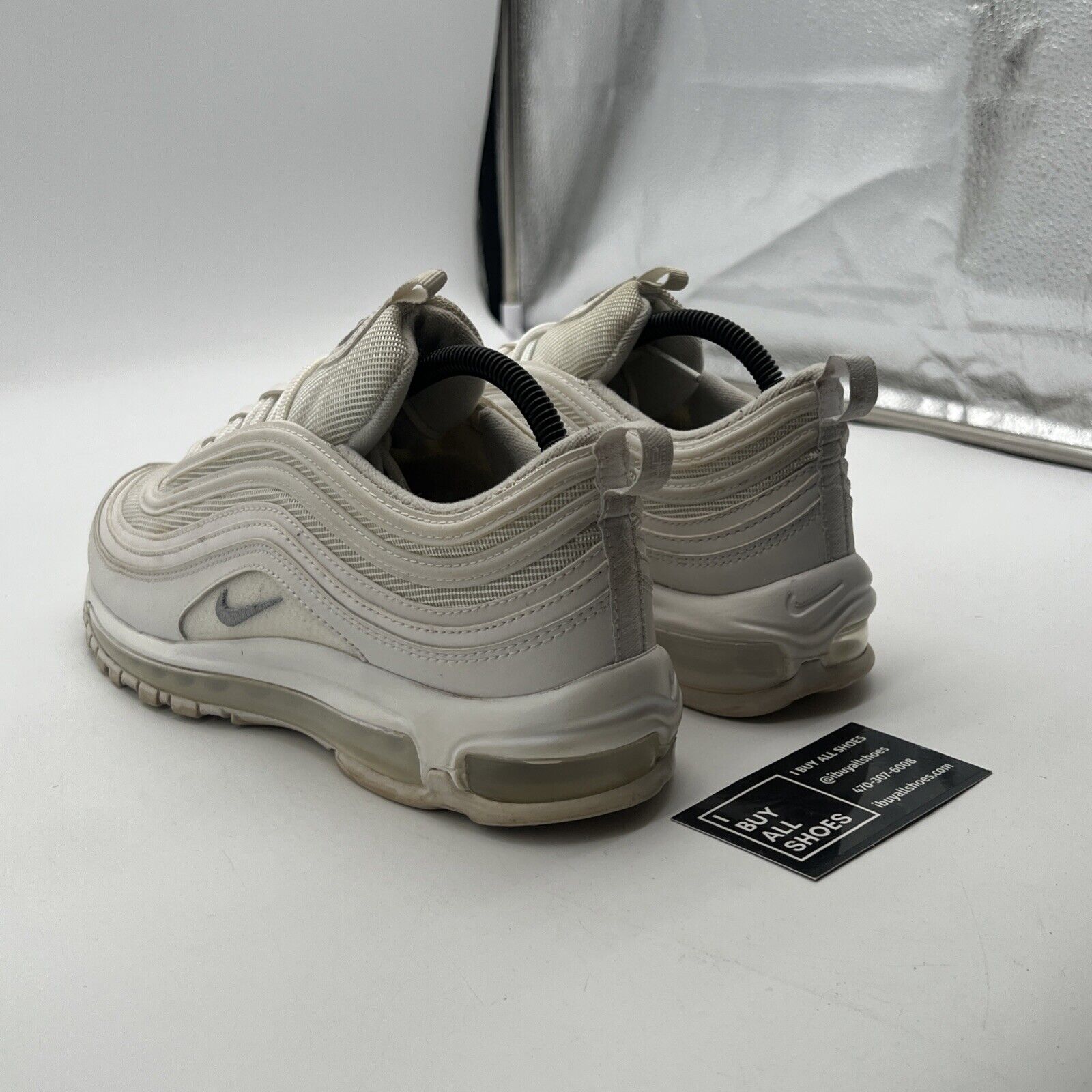 Size 8 - Nike Air Max 97 Triple White Wolf Gray (921826-101)