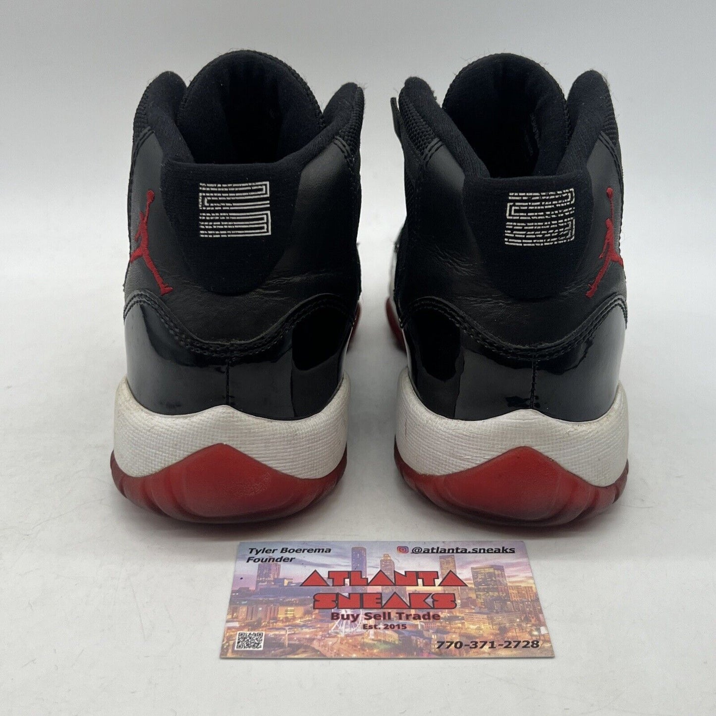 Size 4Y - Jordan 11 Retro Bred 2012 White Red Black (378038-010)