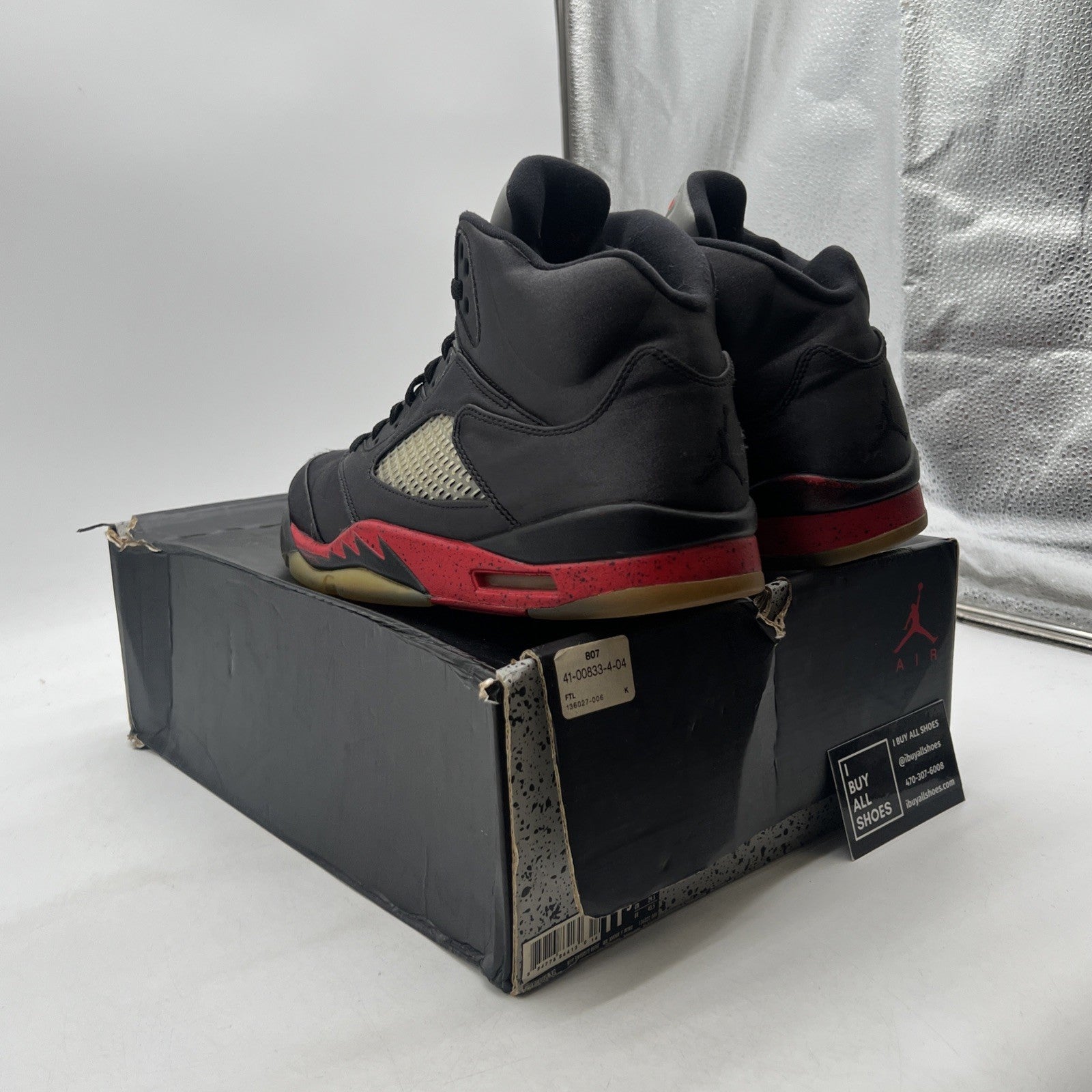 Size 11.5 - Air Jordan 5 Retro Satin Bred (136027-006)
