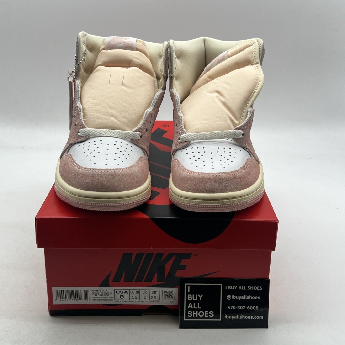 Size 8 - Air Jordan 1 Retro OG High Washed Pink W (FD2596-600)