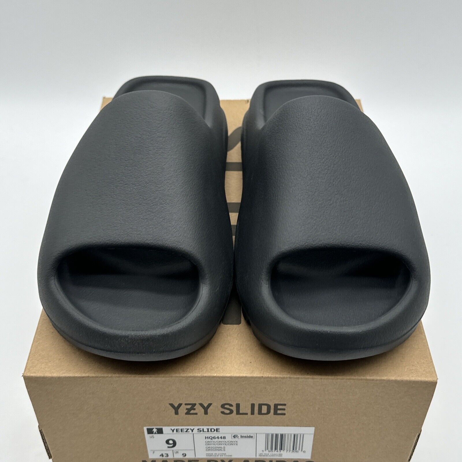 Size 9 - adidas Yeezy Slide Onyx 2022 Black Foam Kanye Comfy Slip One OG All New