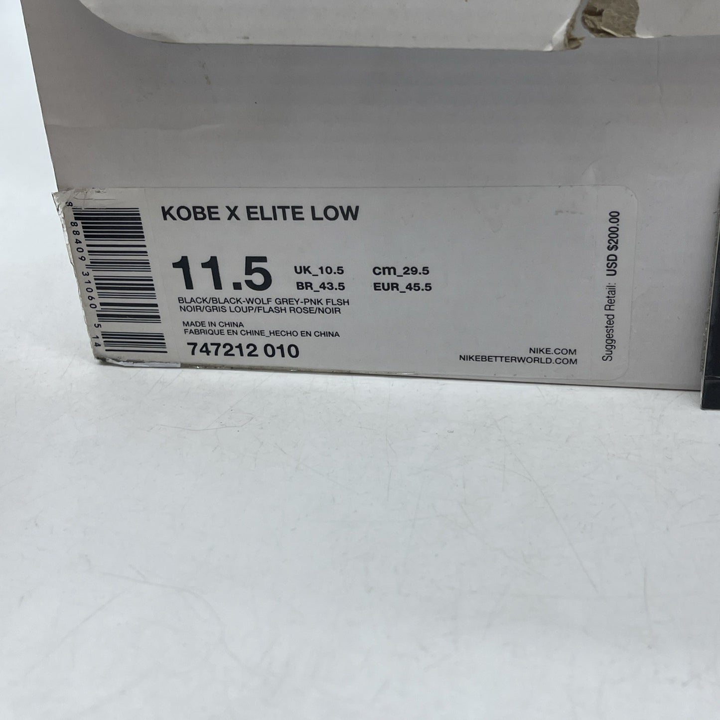 Size 11.5 - Nike Kobe 10 Elite Mambacurial (747212-010)