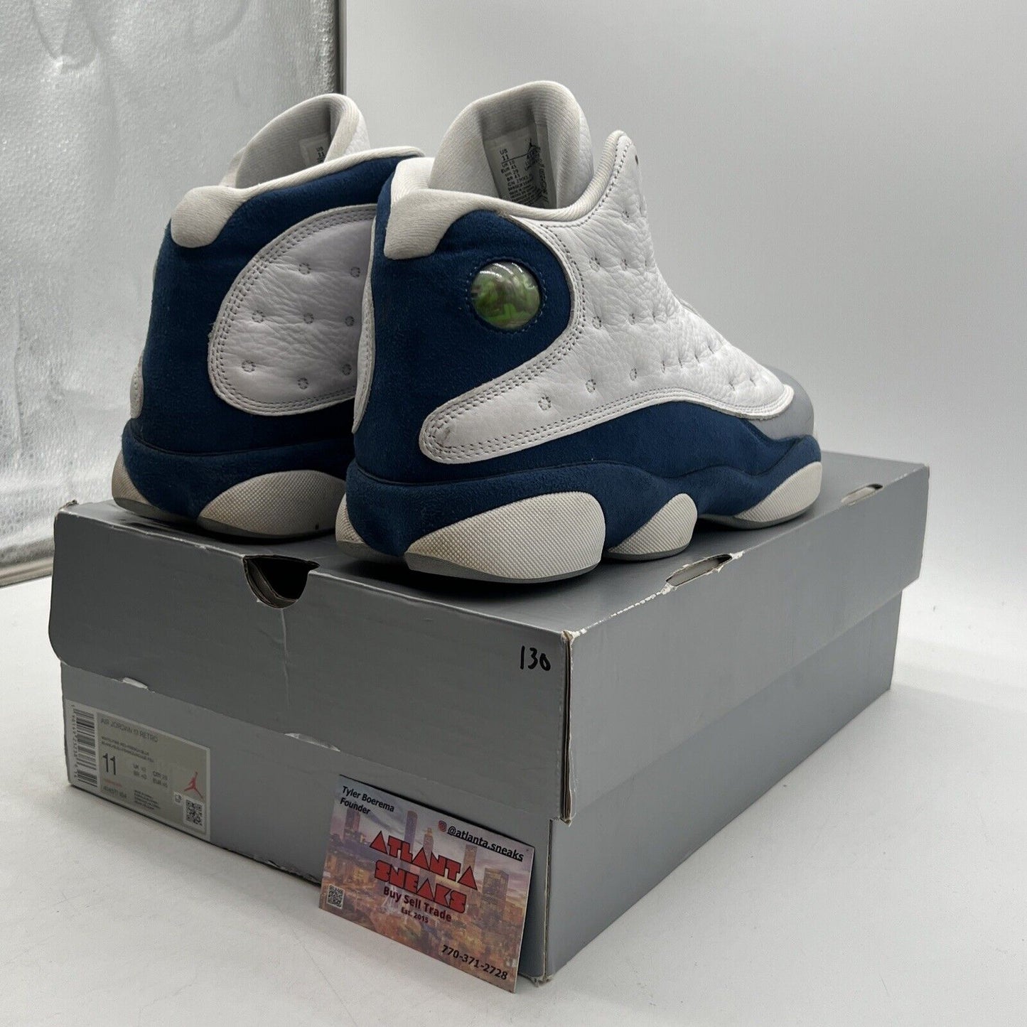 Size 11 - Jordan 13 Retro Mid French Blue Grey Suede Leather (414571-164)