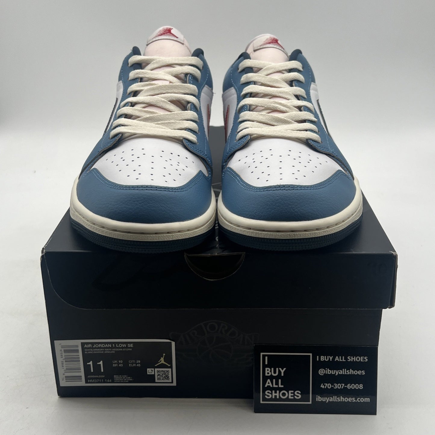 Size 11 - Air Jordan 1 SE Low Motion Pack Armory Blue (HM3711-144)