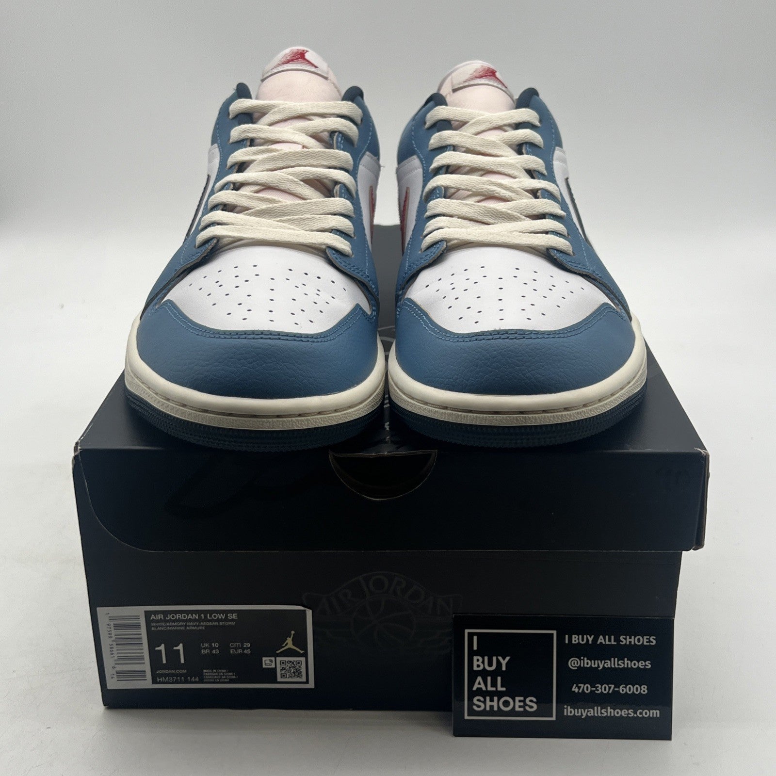 Size 11 - Air Jordan 1 SE Low Motion Pack Armory Blue (HM3711-144)