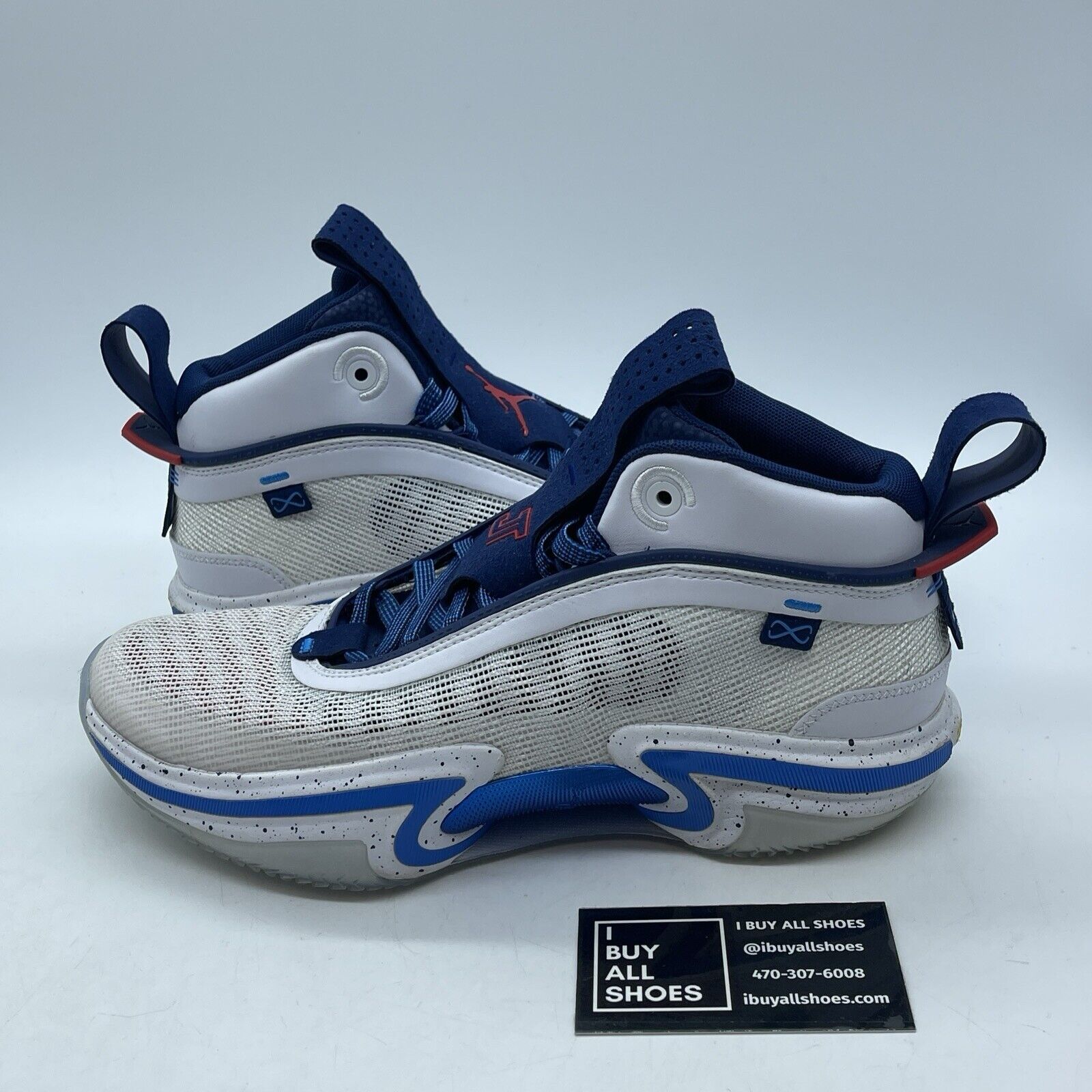 Size 8 - Jayson Tatum x Air Jordan 36 SE Team USA Blue Suede Leather -DJ4484-100