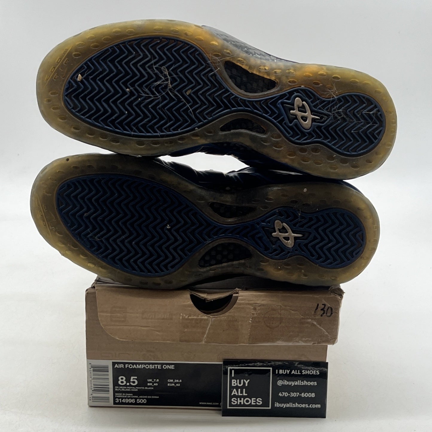 Size 8.5 - Nike Air Foamposite One 2011 Royal (314996-500)
