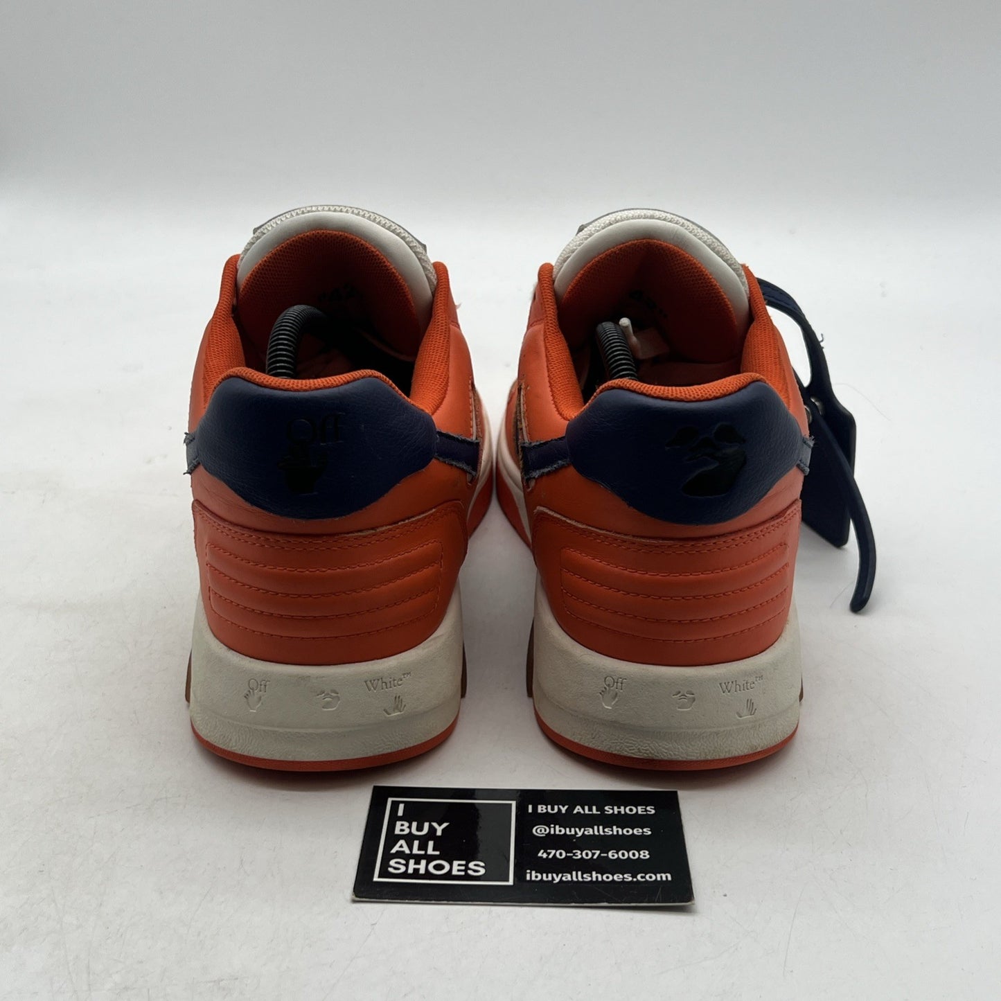Size 42 - Off-White Virgil Abloh OOO Out Of Office Orange/Blue Sneaker