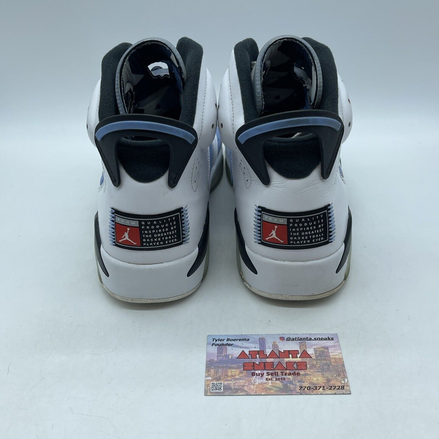 Size 10.5 - Jordan 6 Retro Mid UNC Home Blue Suede White Leather (CT8529-410)