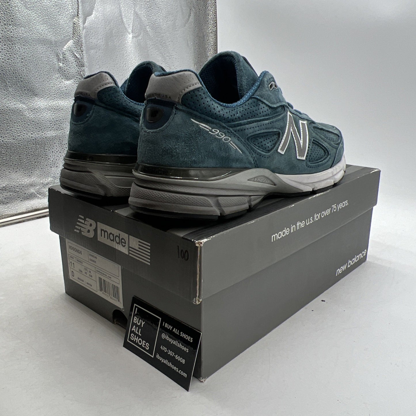 Size 11 - New Balance 990v4 Made in USA North Sea (M990NS4)