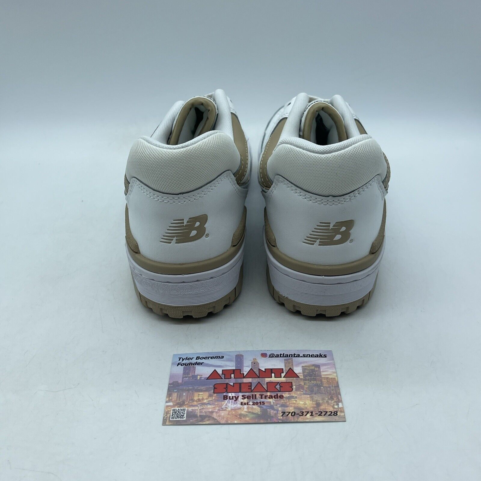 Size 9.5W - New Balance 550 White Incense White Brown Leather (BBW550BT)