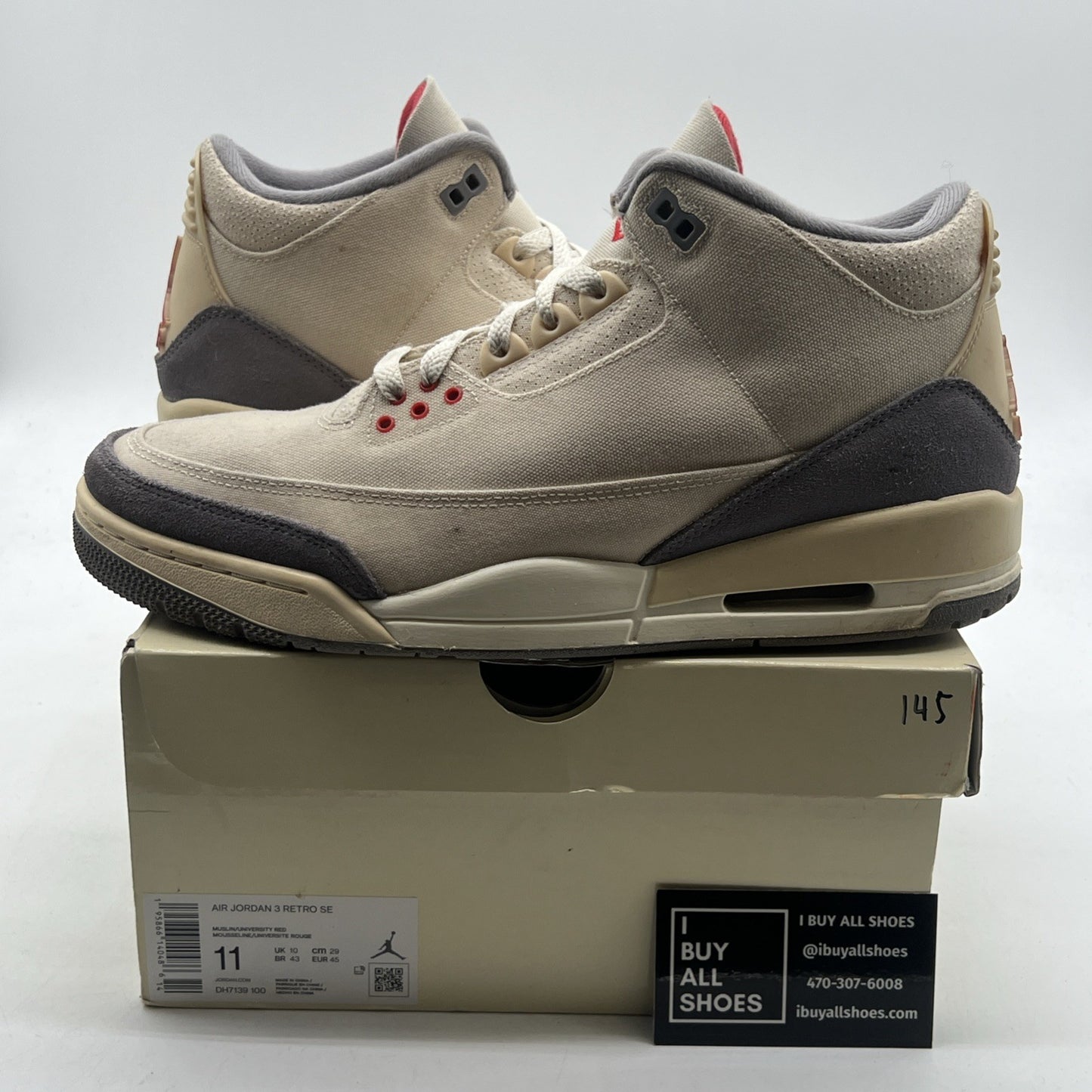Size 11 - Air Jordan 3 Muslin (DH7139-100)