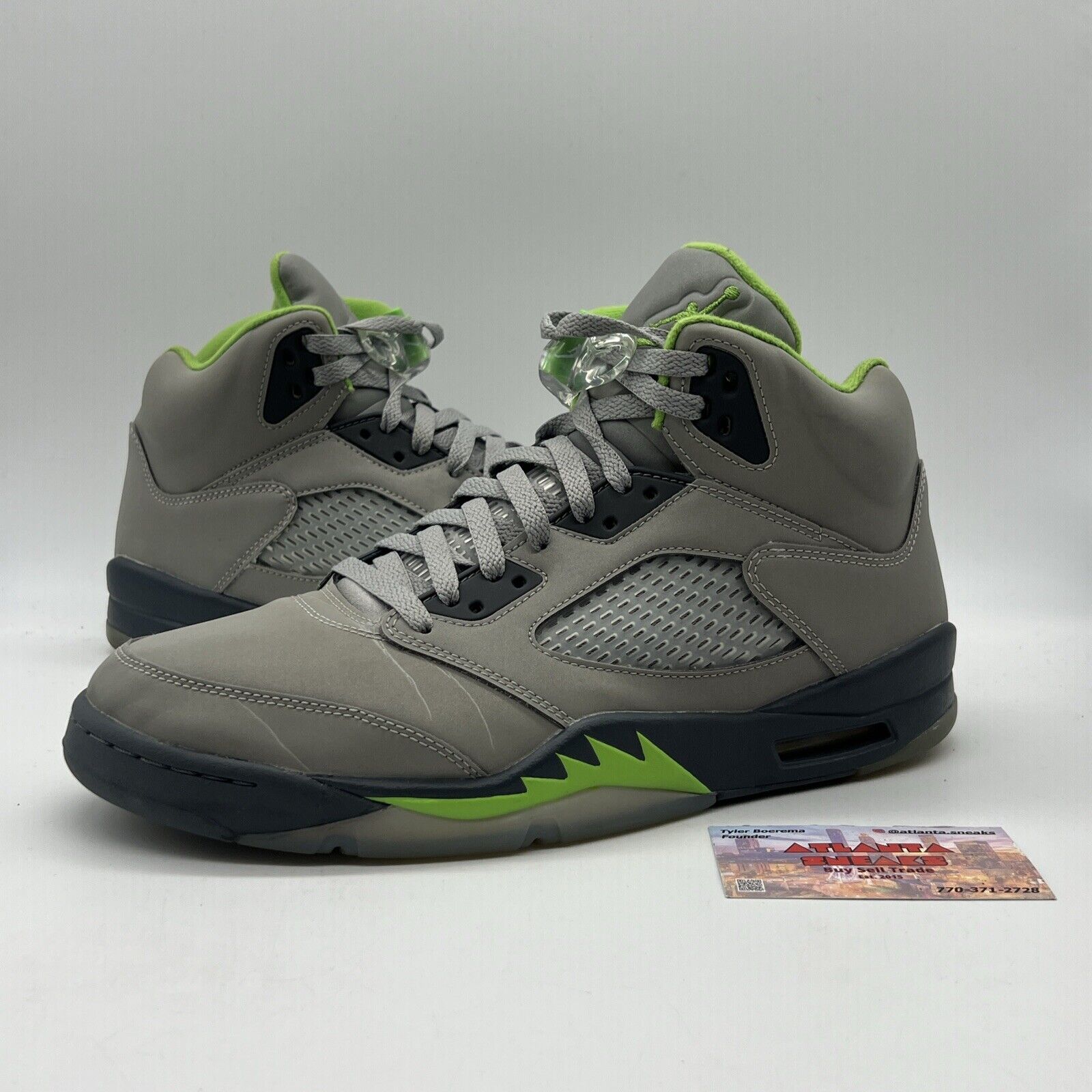 Size 11 - Jordan 5 Retro Green Bean Grey Green Icey