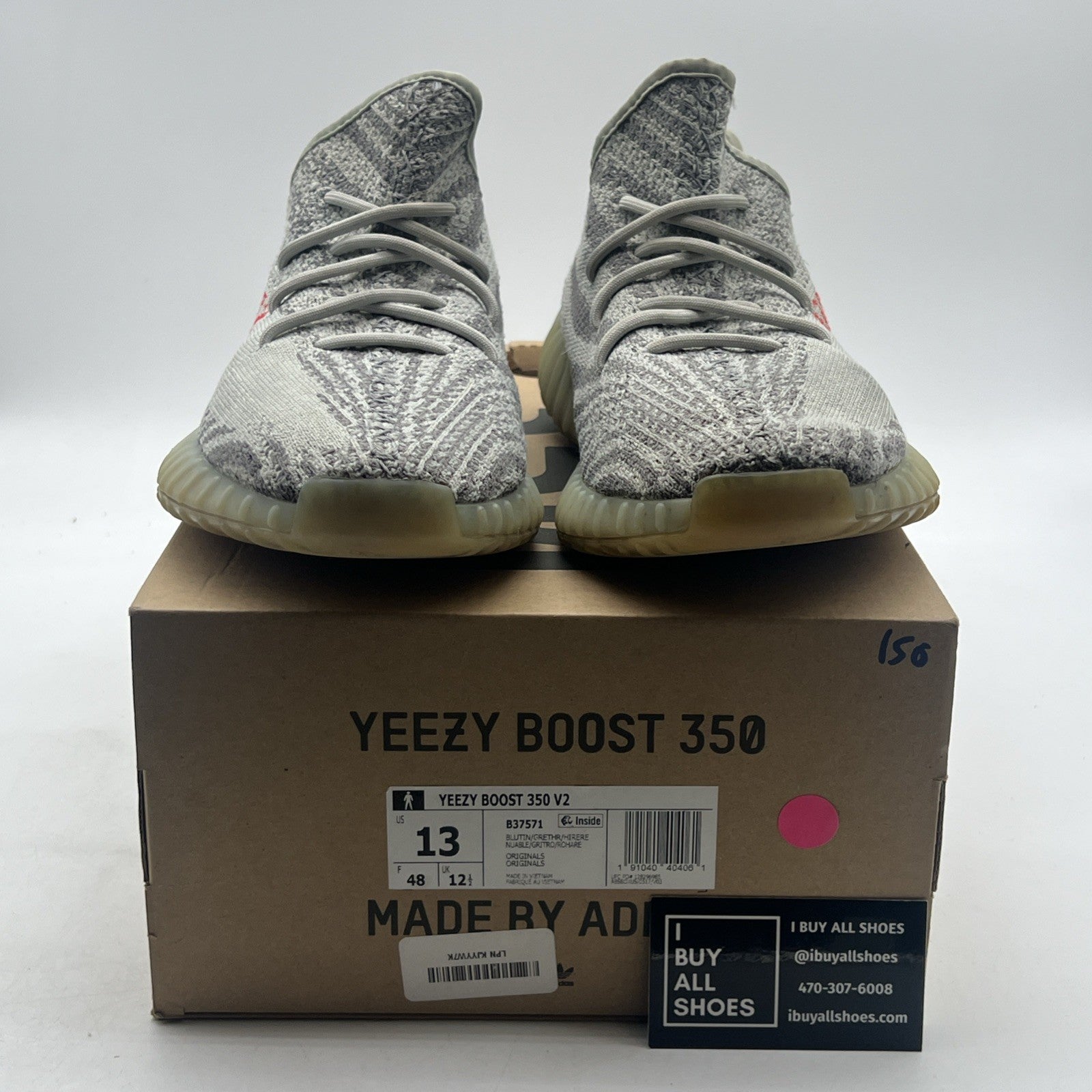 Size 13 - adidas Yeezy Boost 350 V2 Low Blue Tint (B37571)
