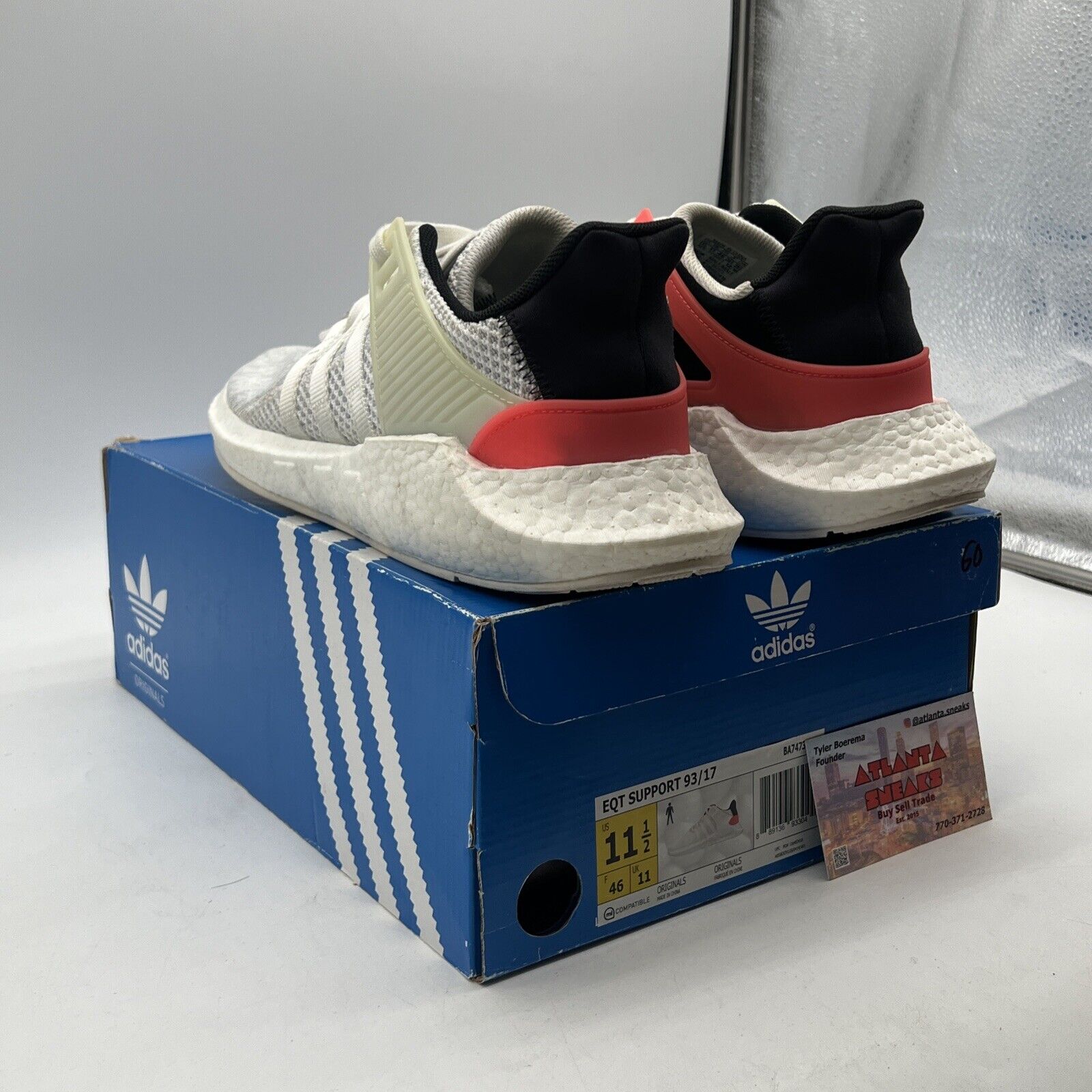 Size 11.5 - Adidas EQT Support 93/17 Turbo Equipment (BA7473) Sneakers