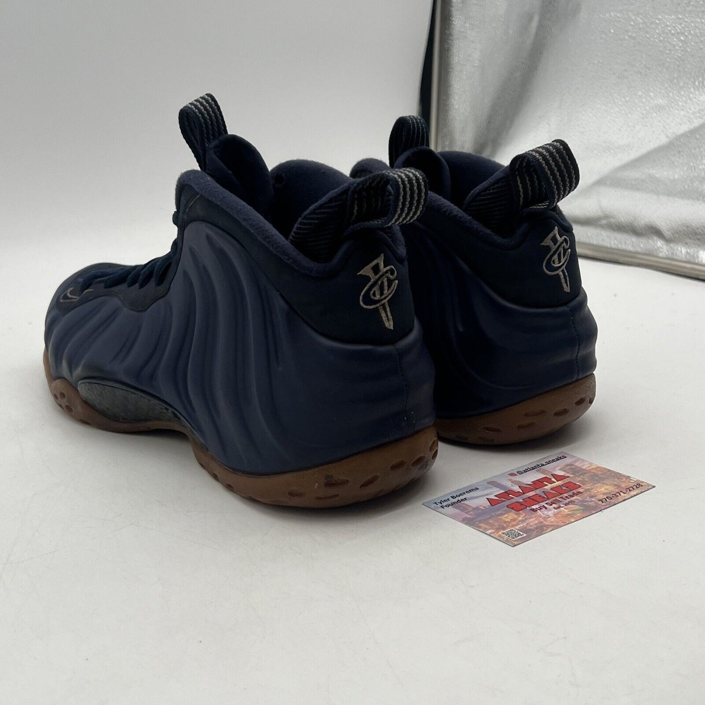 Size 8 - Nike Air Foamposite One Midnight Navy Gum (314996-405)