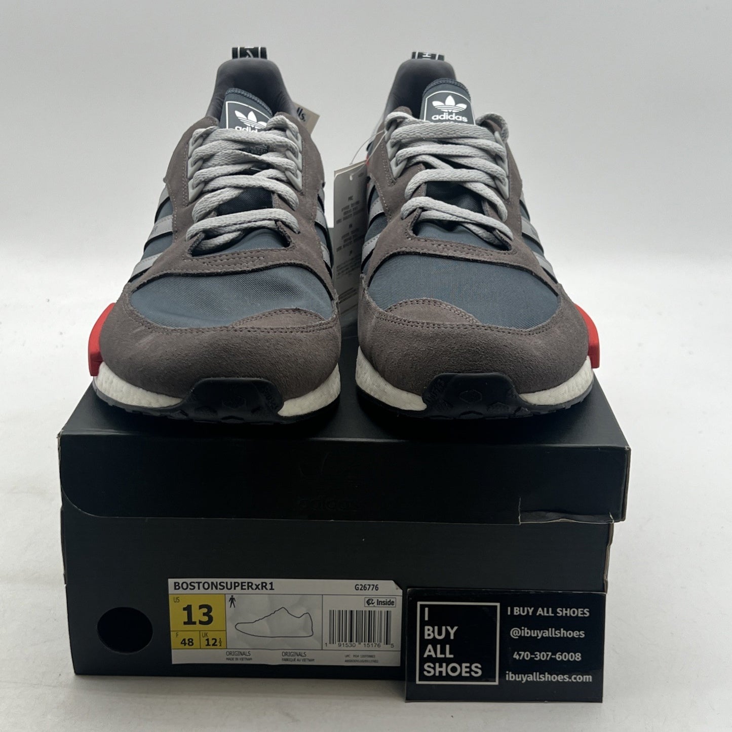 Size 13 - Adidas Boston Super R1 Cool Grey (G26776)